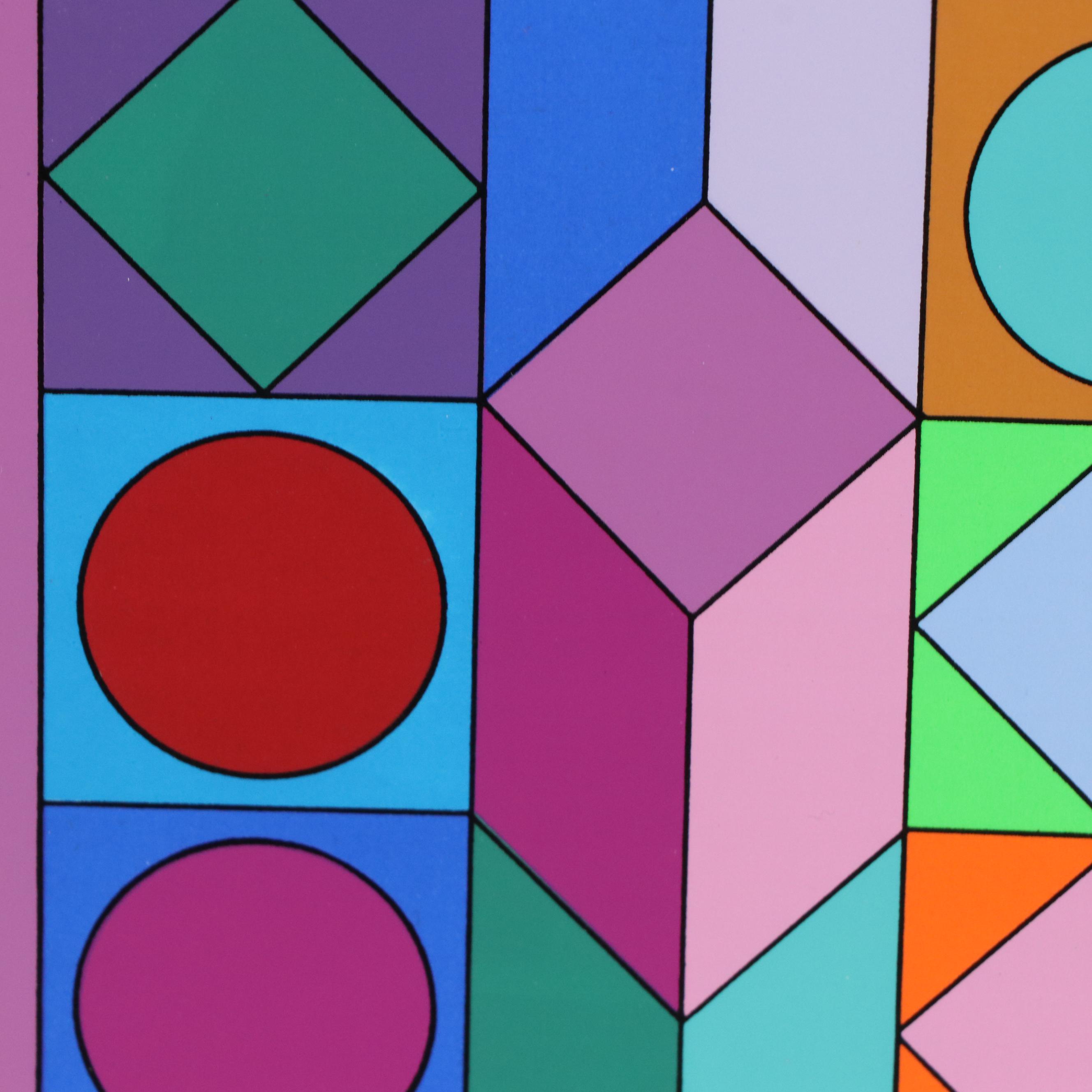 Victor Vasarely Op Art Serigraph "Sonora 3," Circa 1976