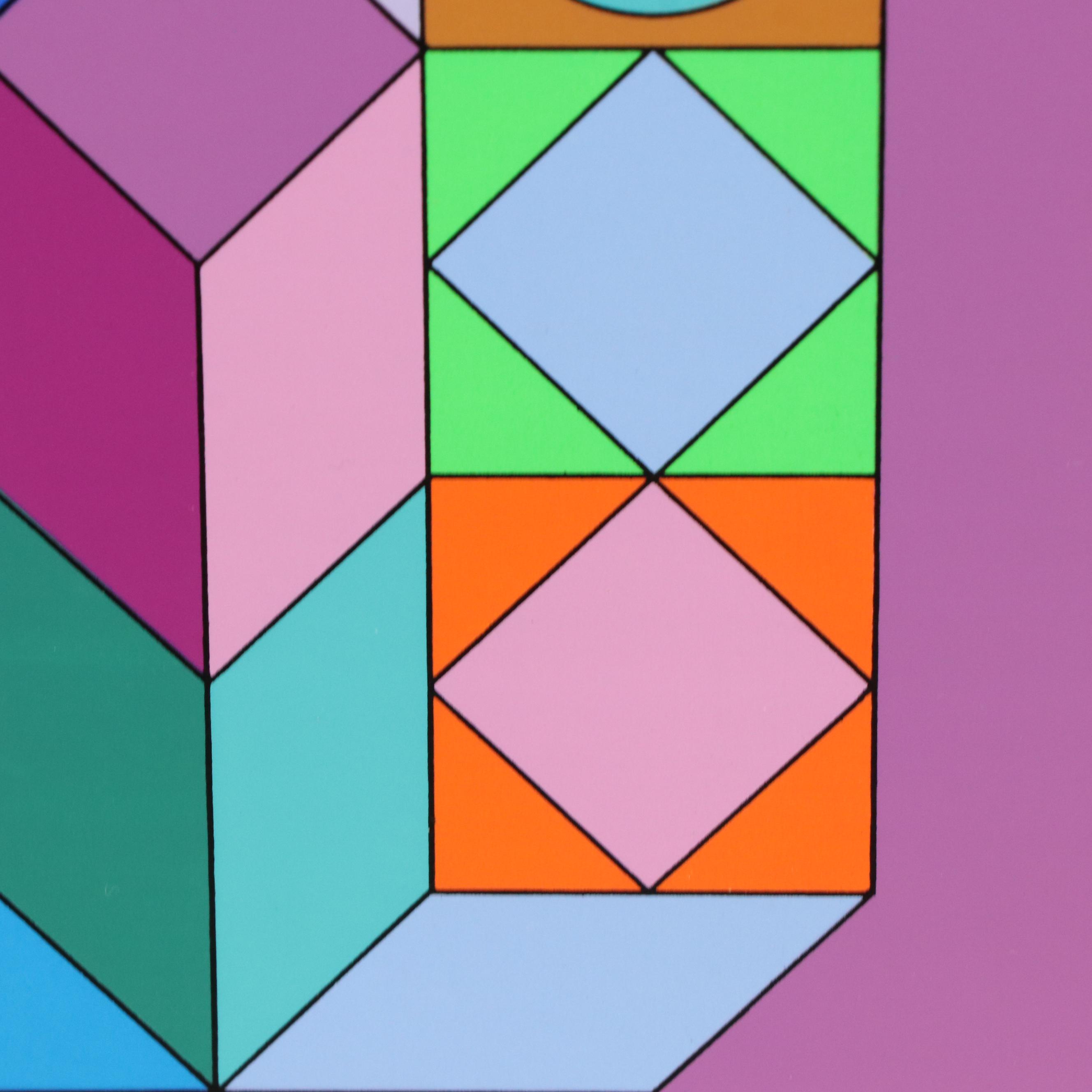 Victor Vasarely Op Art Serigraph "Sonora 3," Circa 1976