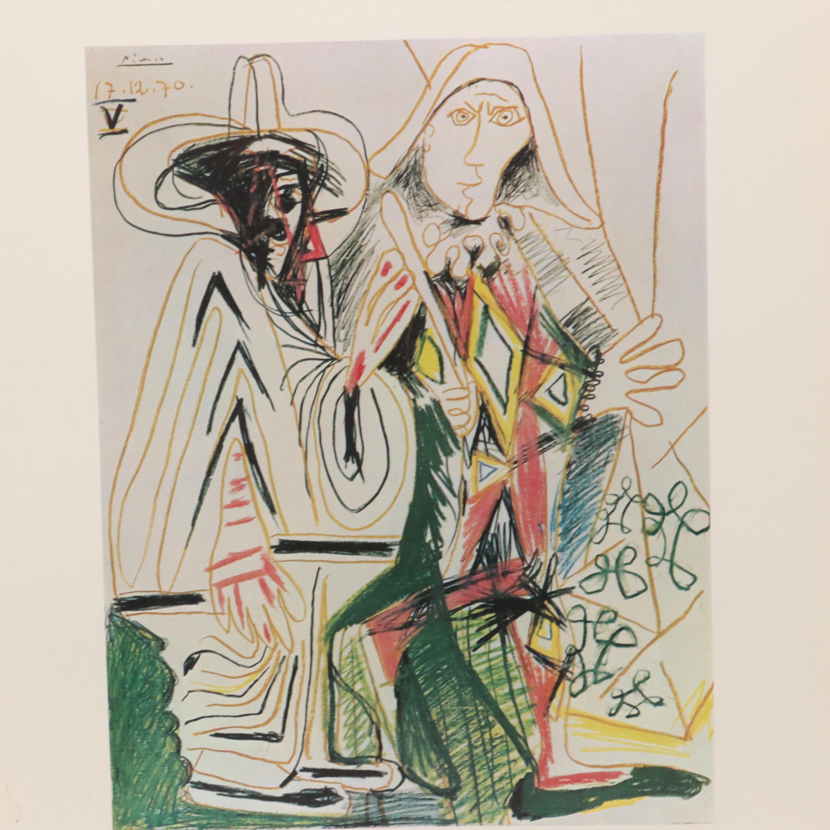 Galerie Felix Vercel Picasso Exhibition Offset Lithograph Poster