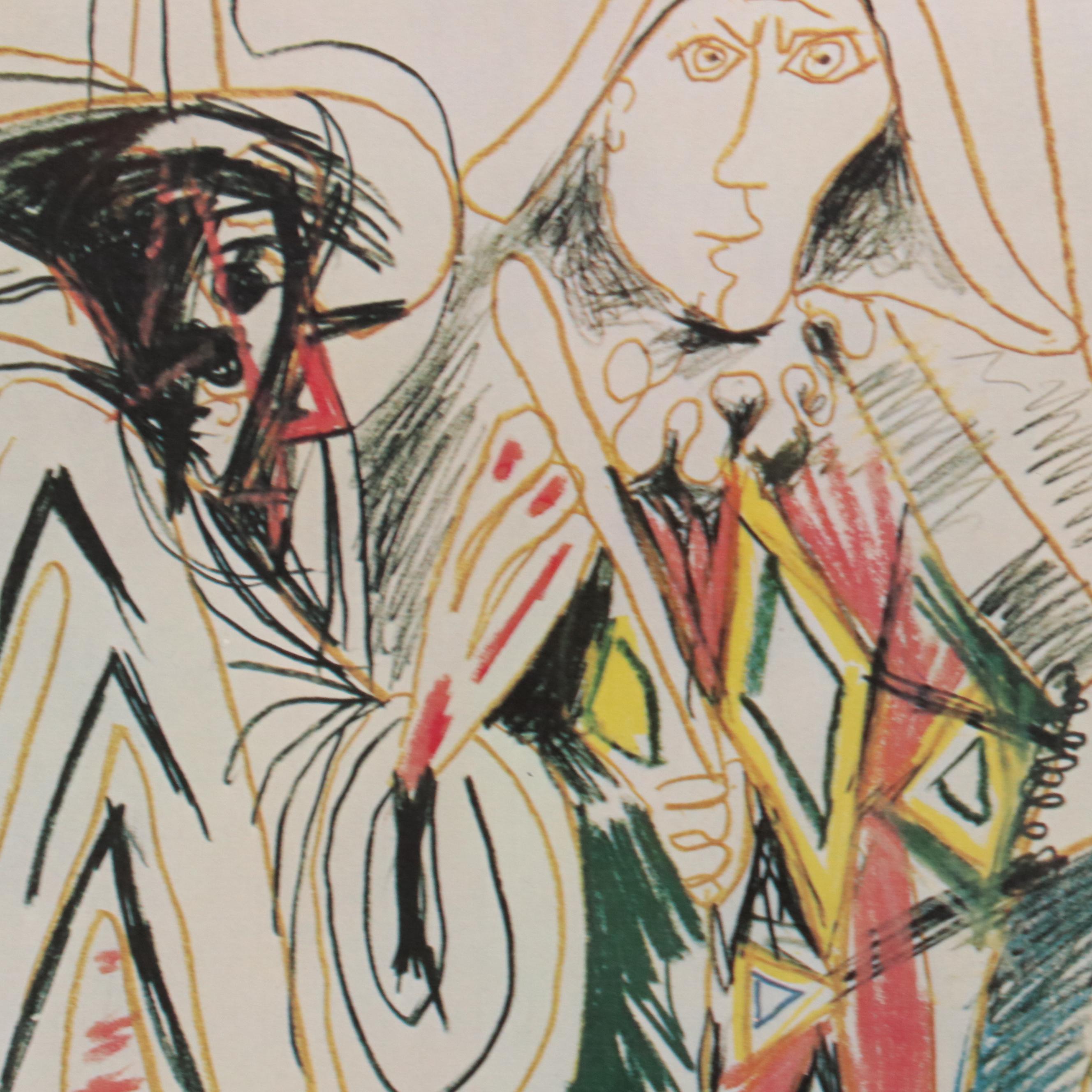 Galerie Felix Vercel Picasso Exhibition Offset Lithograph Poster