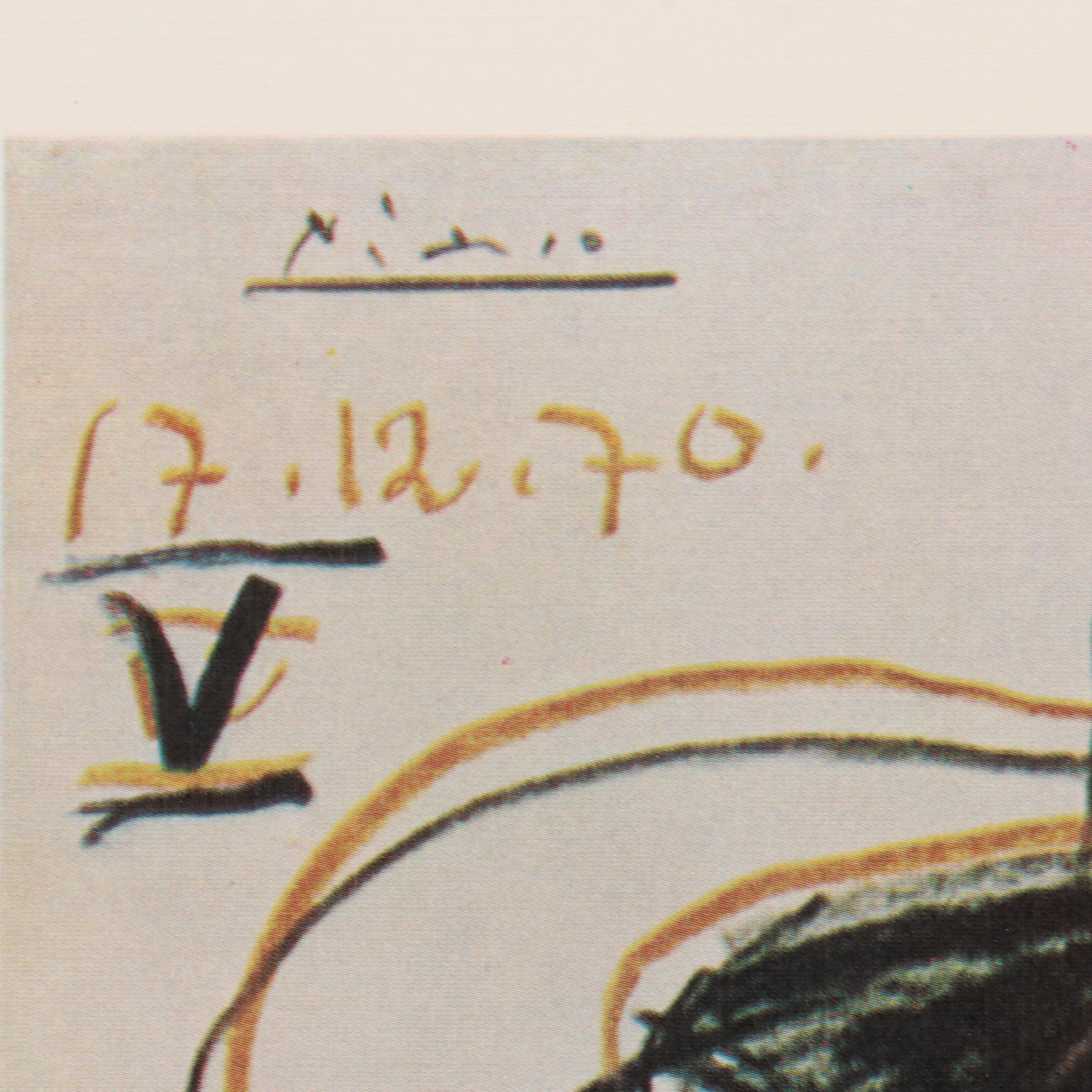 Galerie Felix Vercel Picasso Exhibition Offset Lithograph Poster