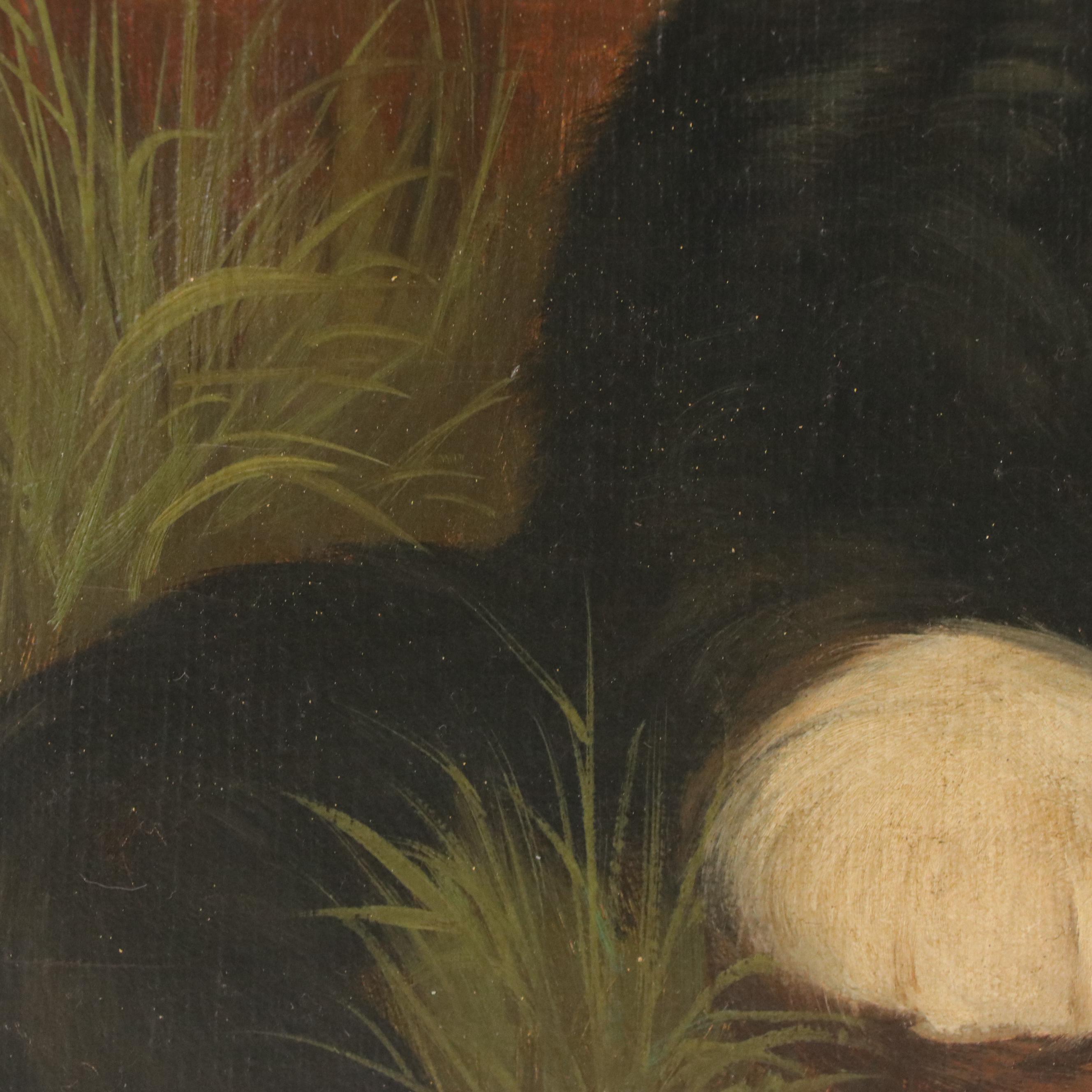 Sutton Fine Art Oil Painting of Kitten, 20th Century