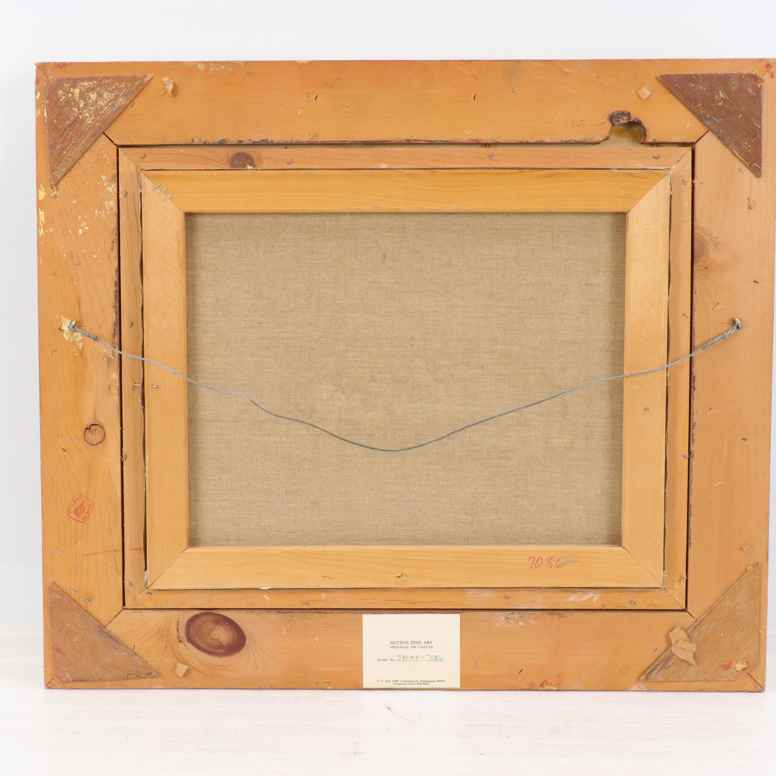 Sutton Fine Art Oil Painting of Kitten, 20th Century