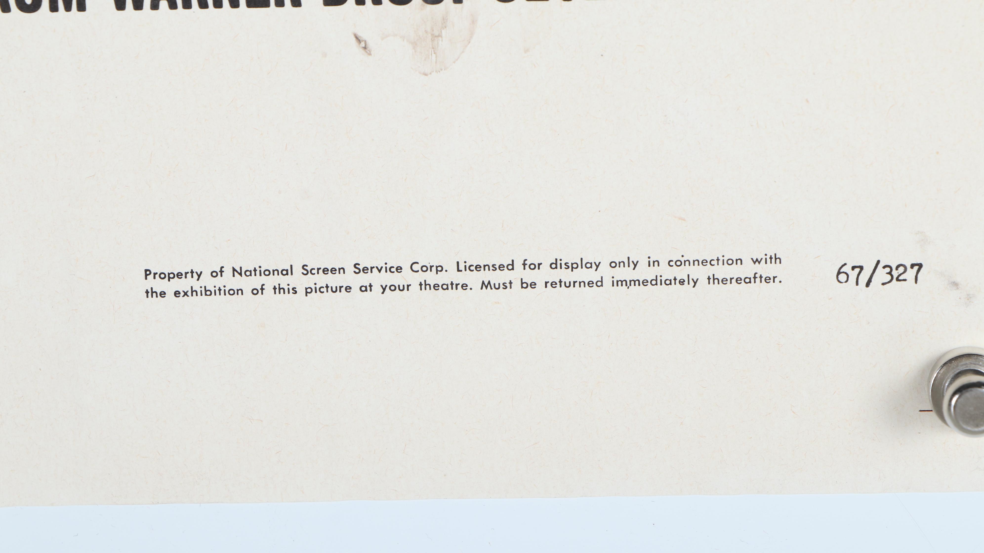 Warner Bros. "Reflections in a Golden Eye" Movie Poster, 1967