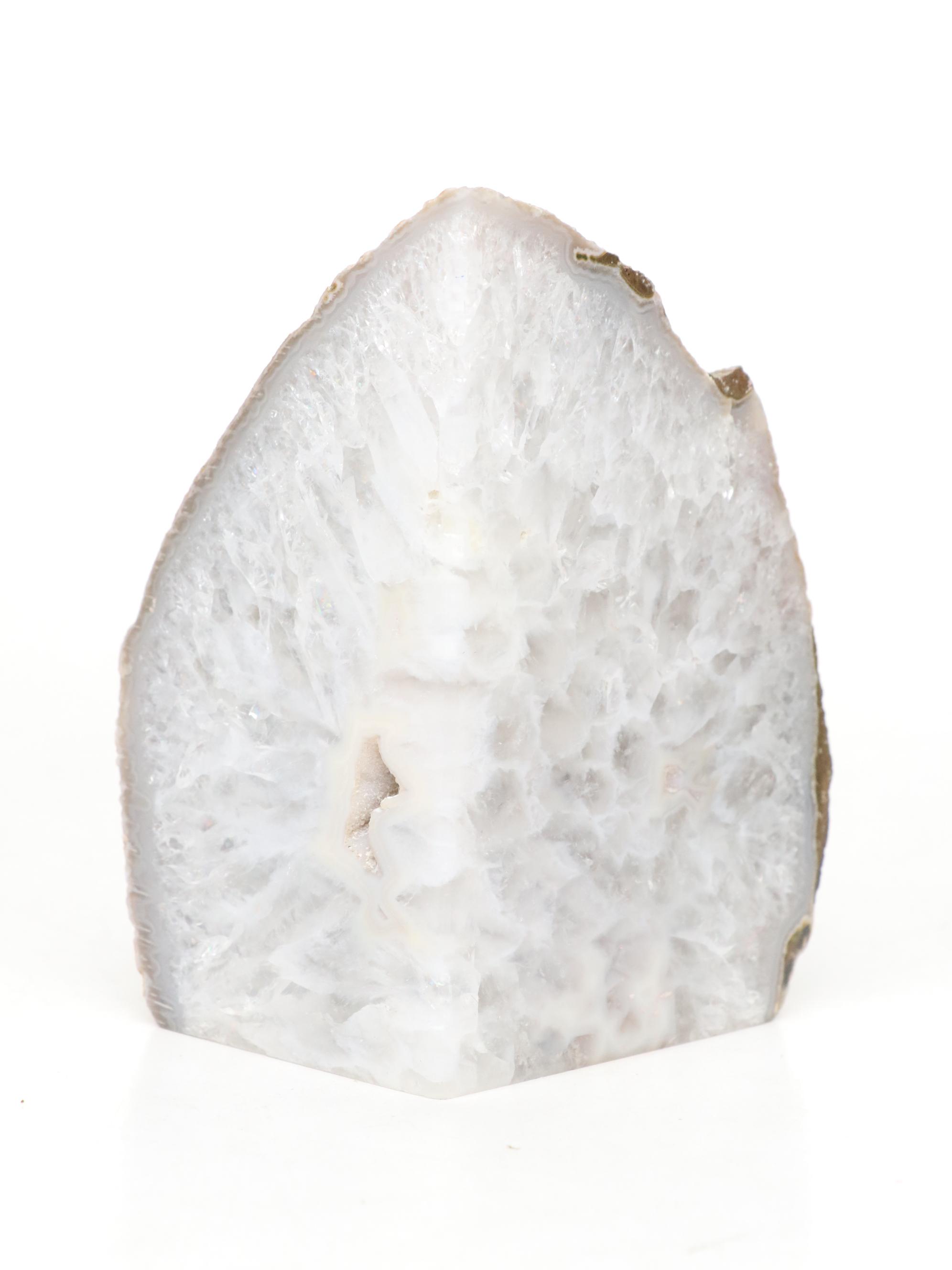 Quartz Geode Polished Bookends