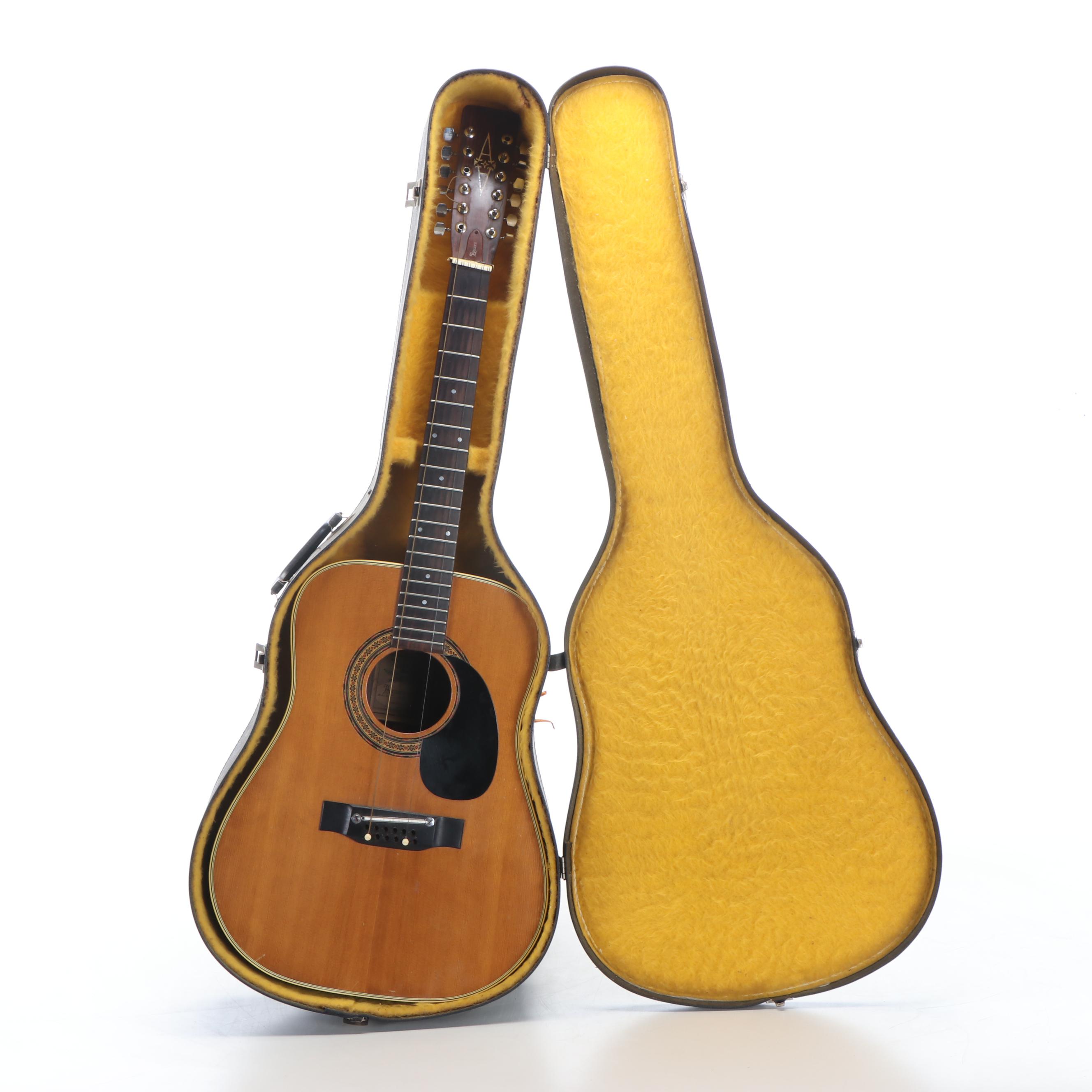 Alvarez Twelve String Acoustic Guitar, Model 5054, with Case