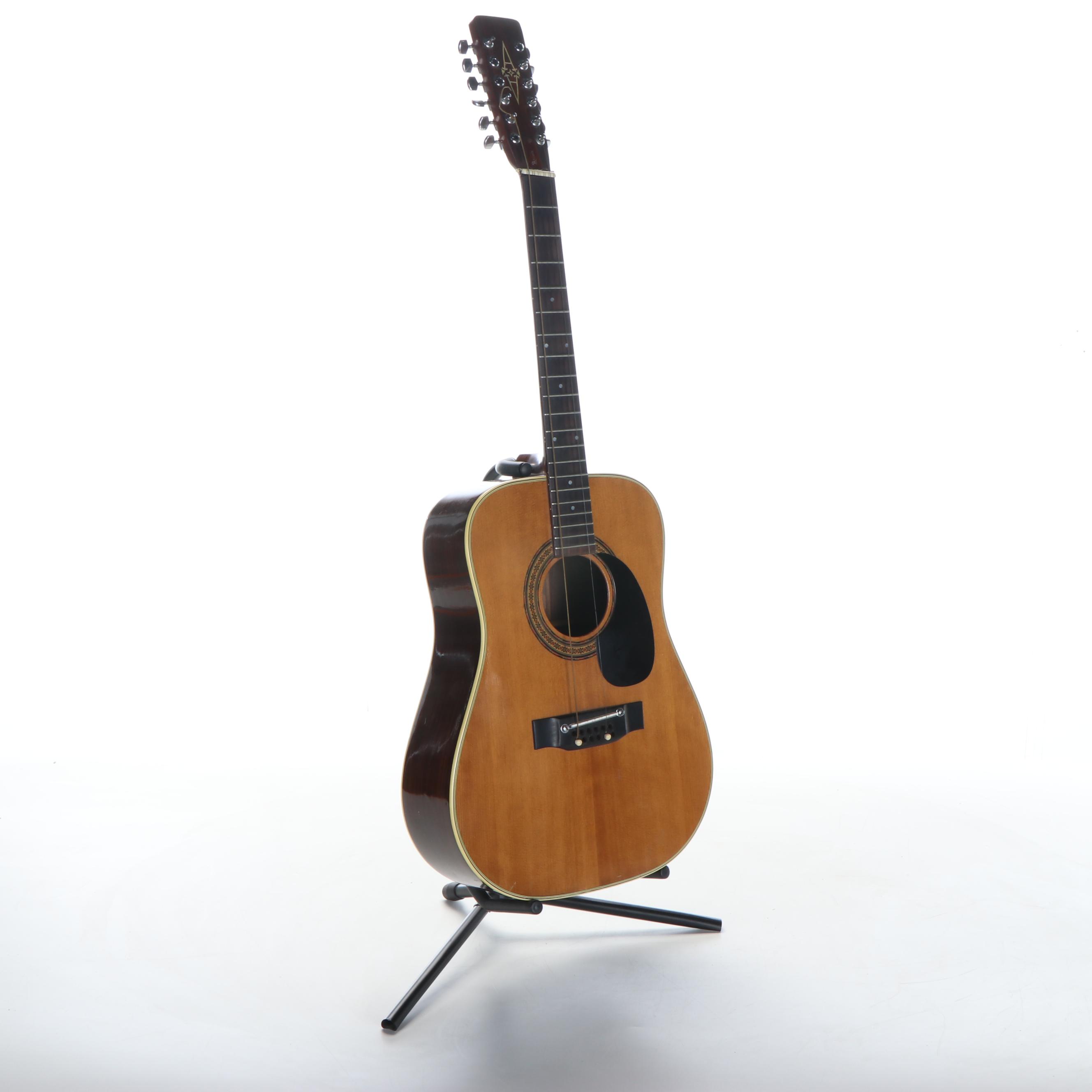 Alvarez Twelve String Acoustic Guitar, Model 5054, with Case