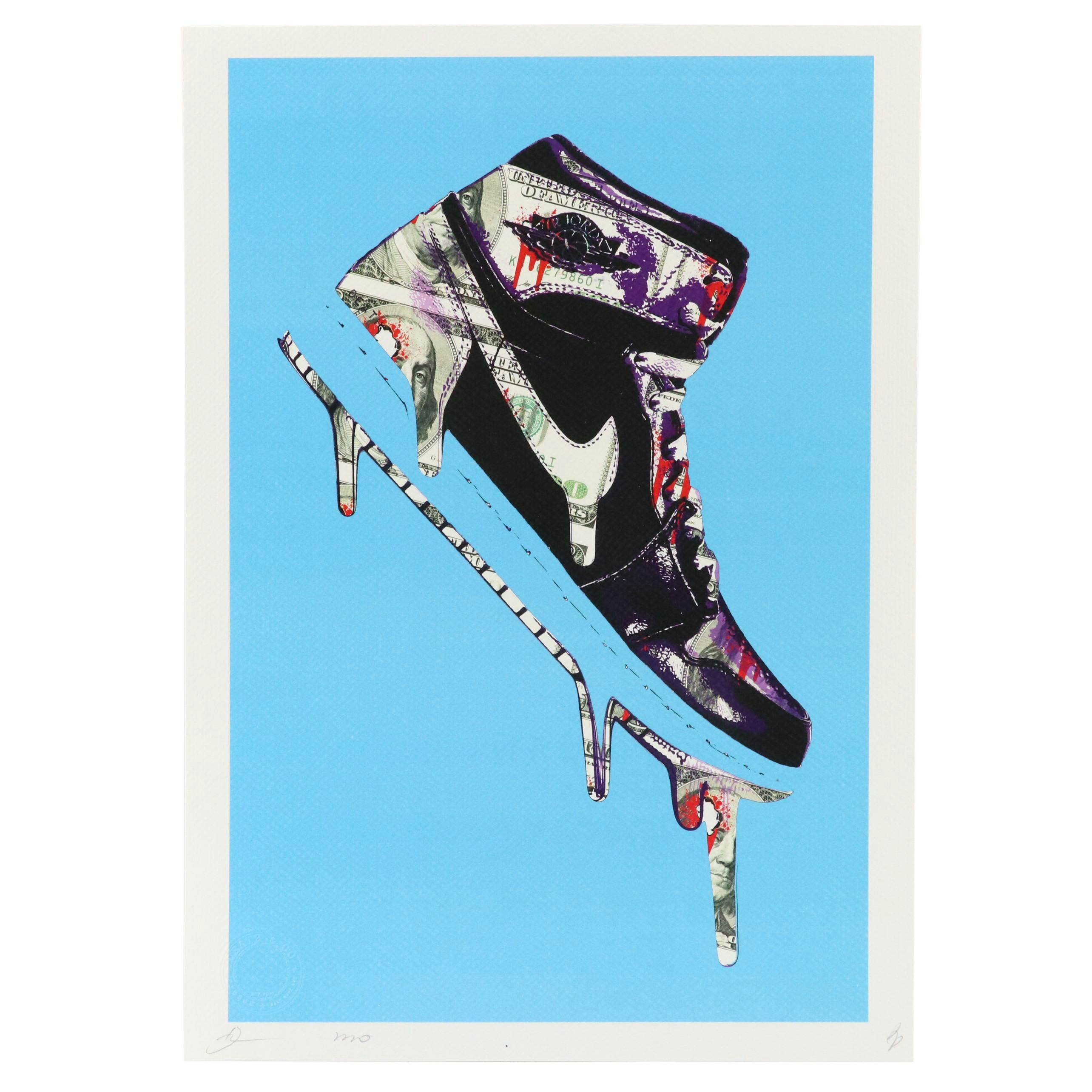 Death NYC Graphic Digital Print Featuring Nike Air Jordan, 21st Century