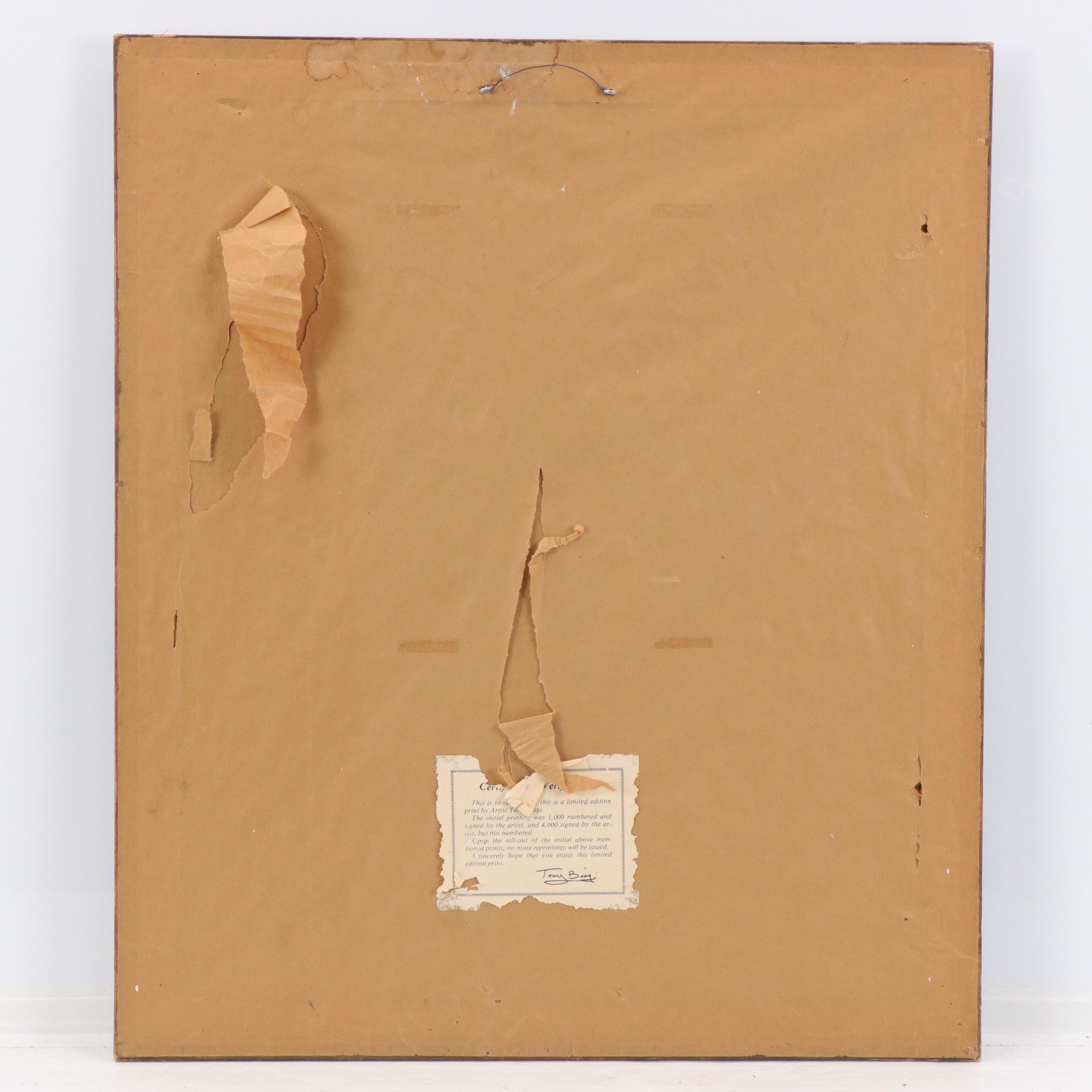 Tony Biagi Offset Lithograph "Bobwhite Quail"