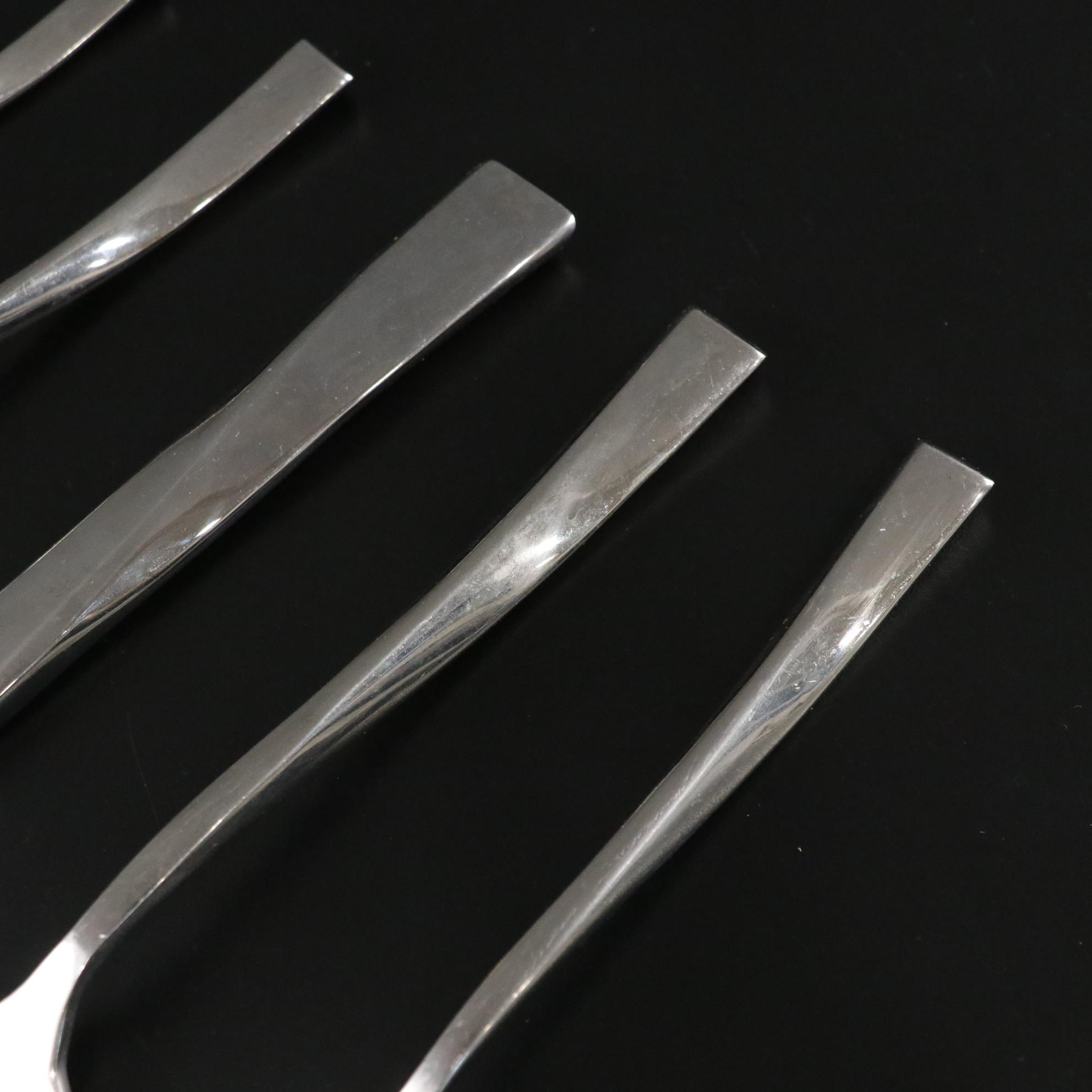 Italian Sambonet "Twist" Stainless Steel Flatware