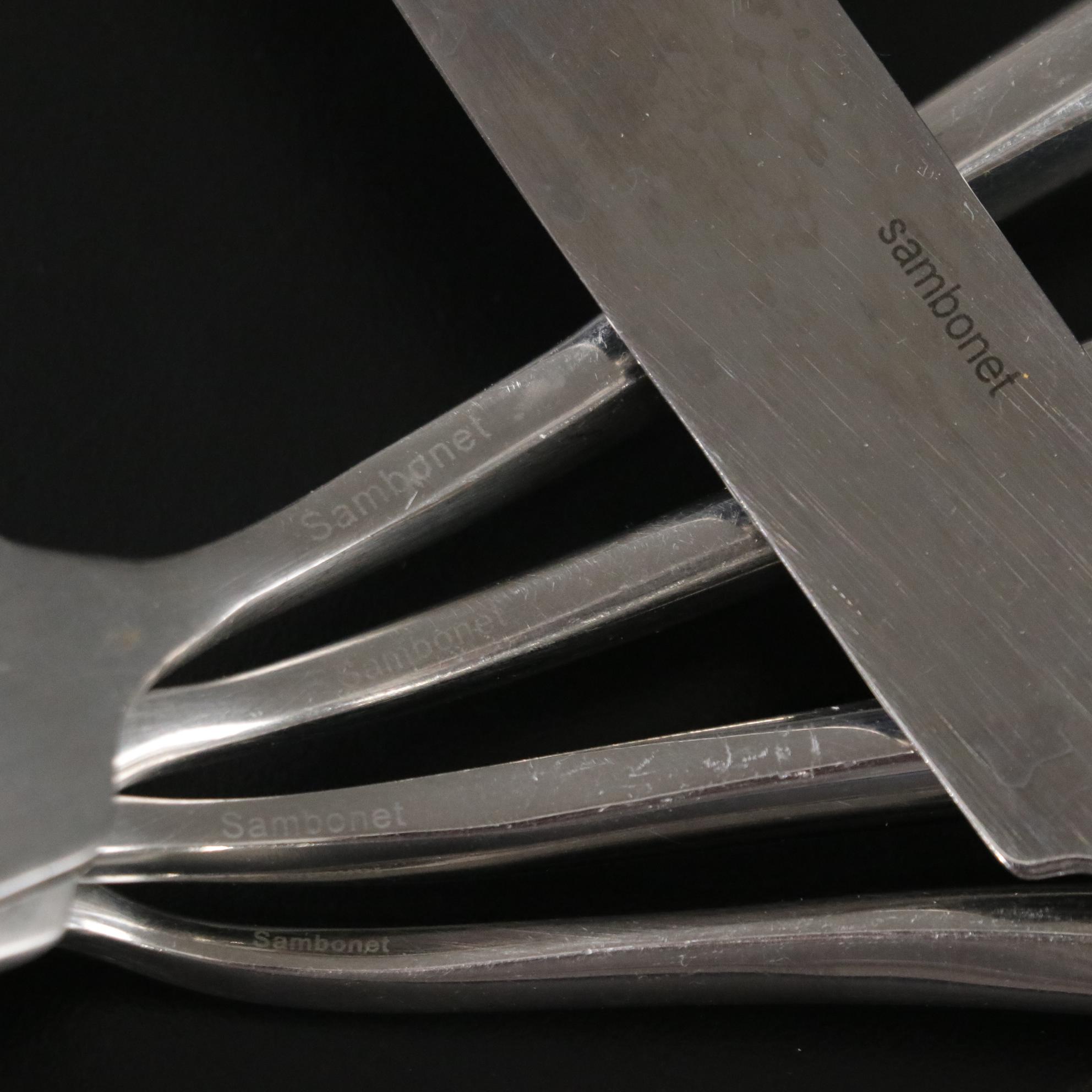 Italian Sambonet "Twist" Stainless Steel Flatware