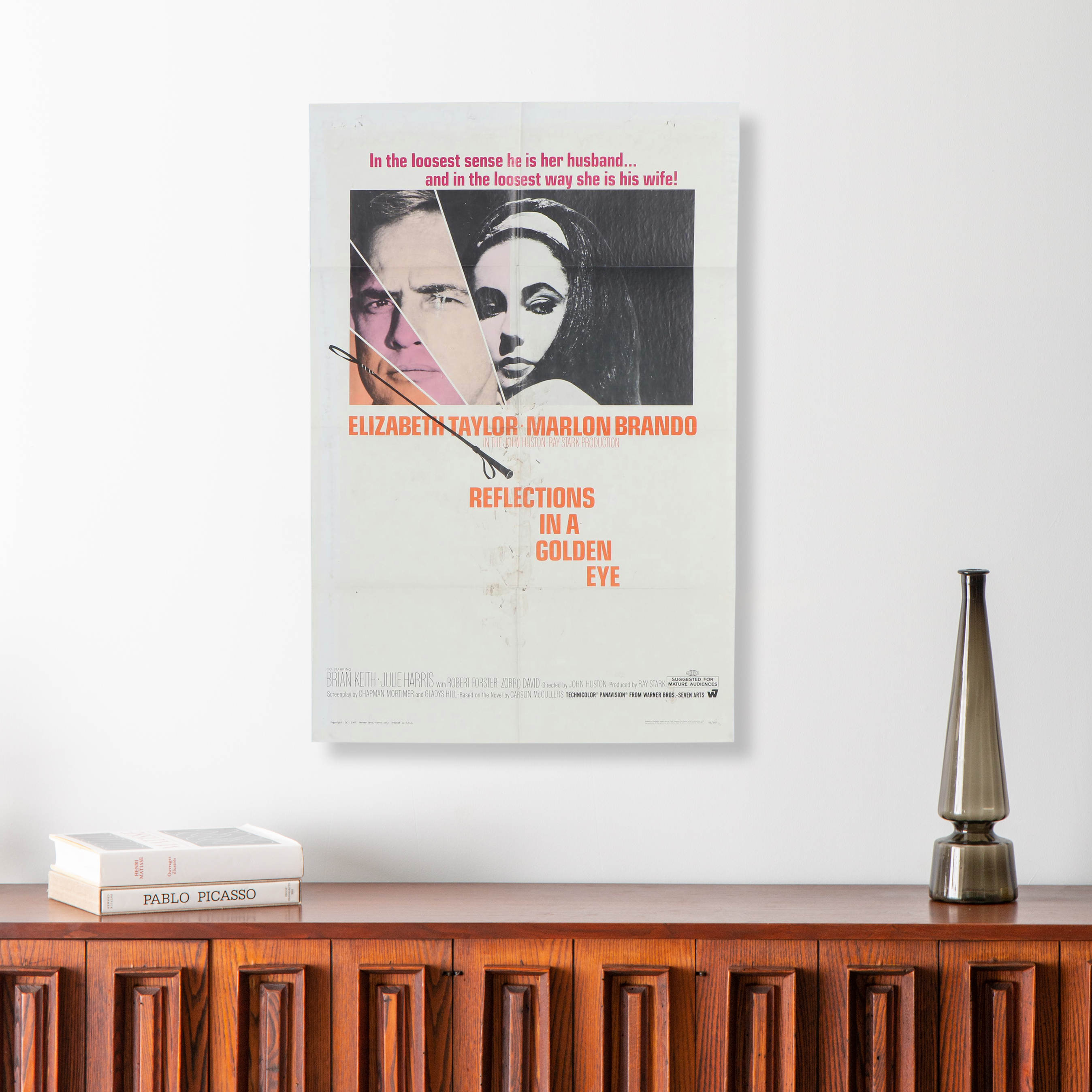 Warner Bros. "Reflections in a Golden Eye" Movie Poster, 1967