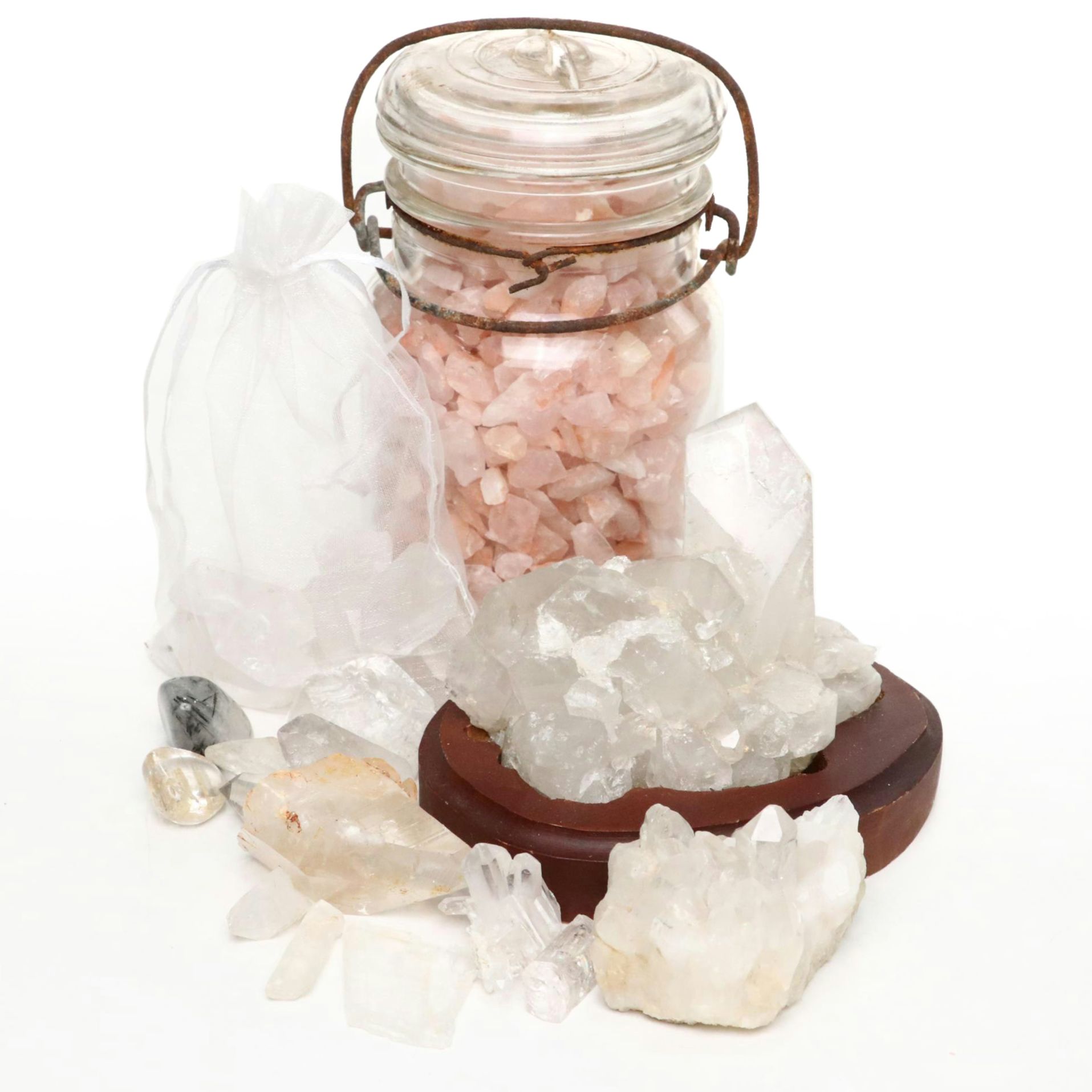 Quartz and Selenite Points, Crystals and Clusters