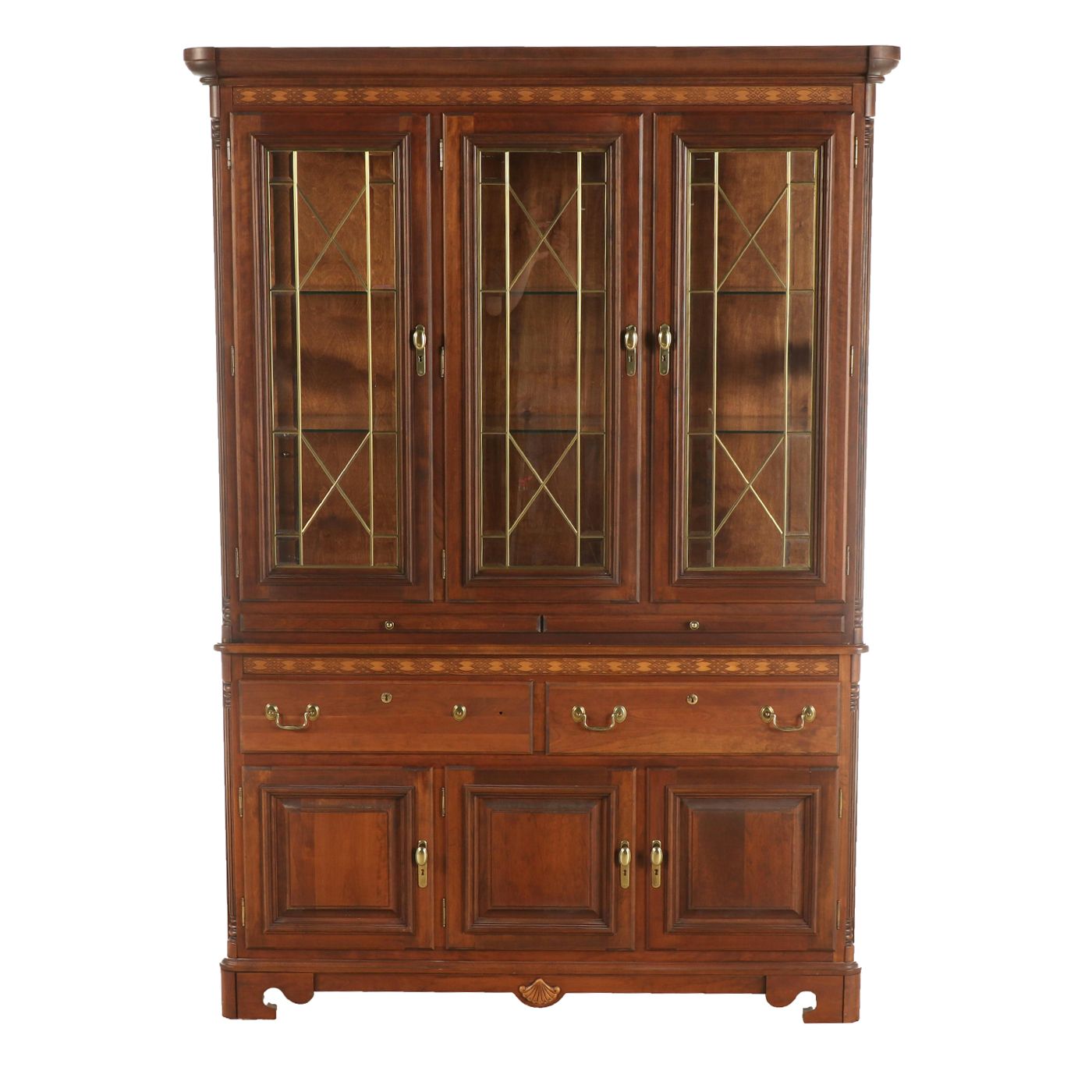 Richardson Brothers Company Georgian Style Breakfront China Cabinet