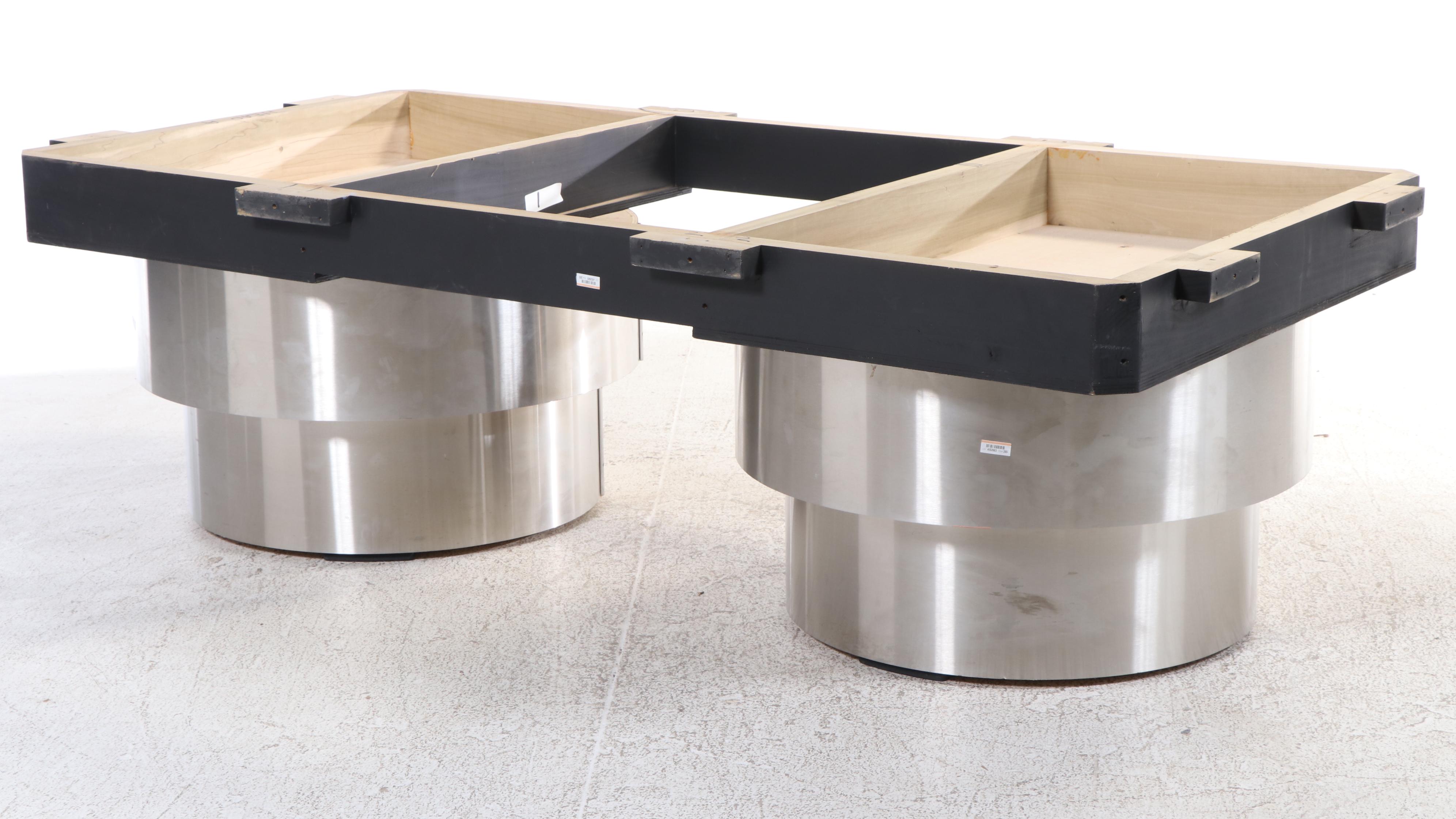 Art Deco Style Chrome Pool Table