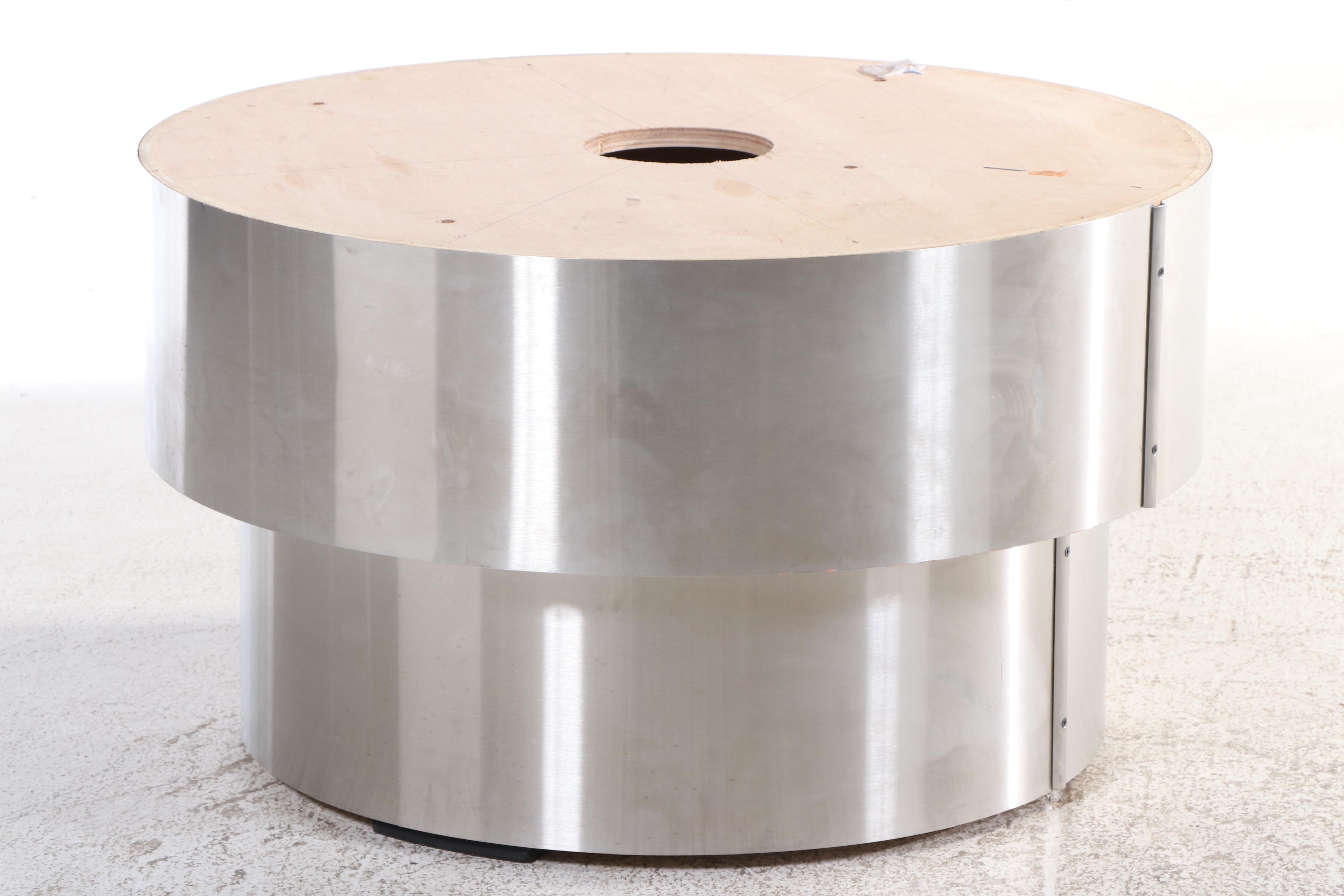 Art Deco Style Chrome Pool Table