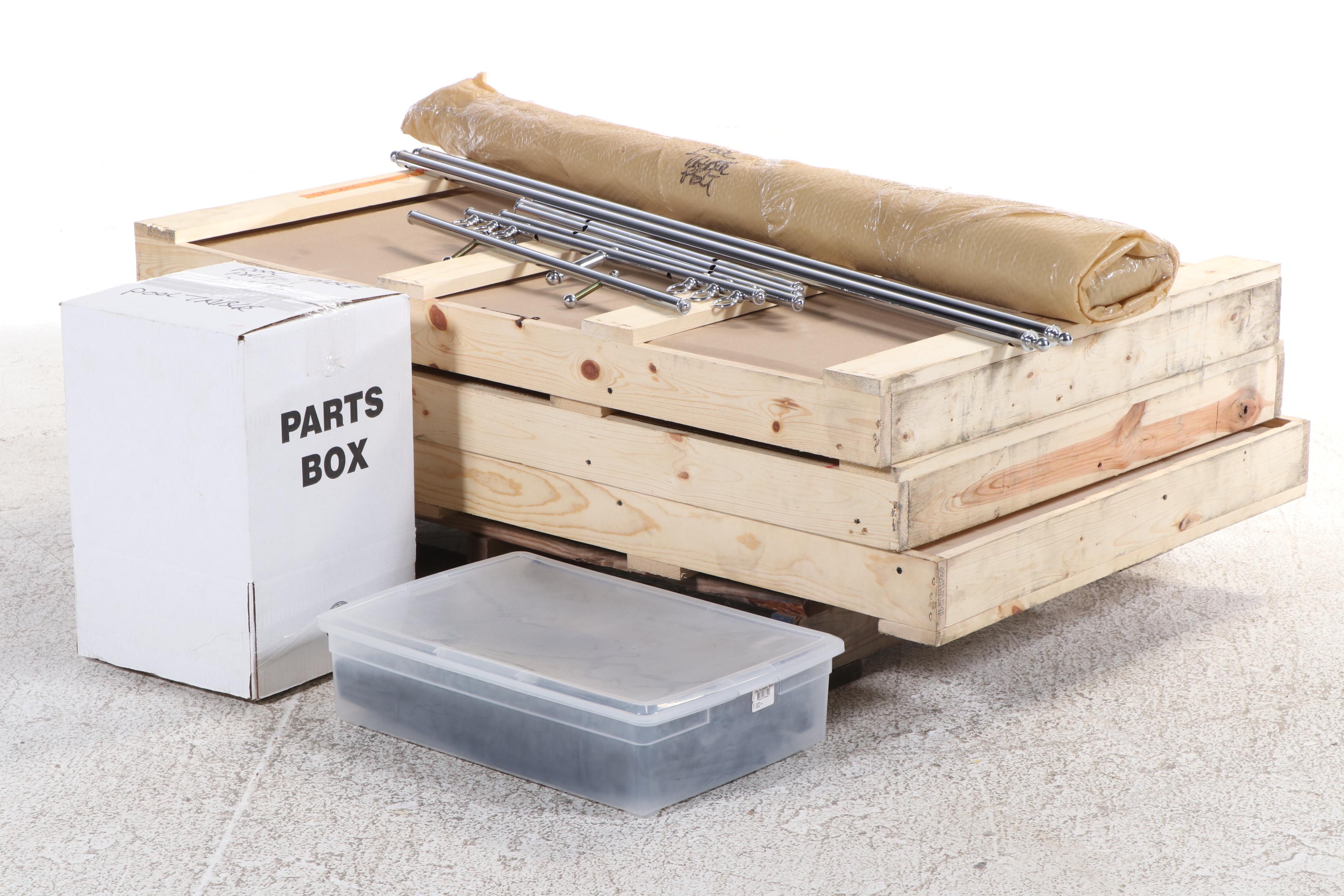 Art Deco Style Chrome Pool Table