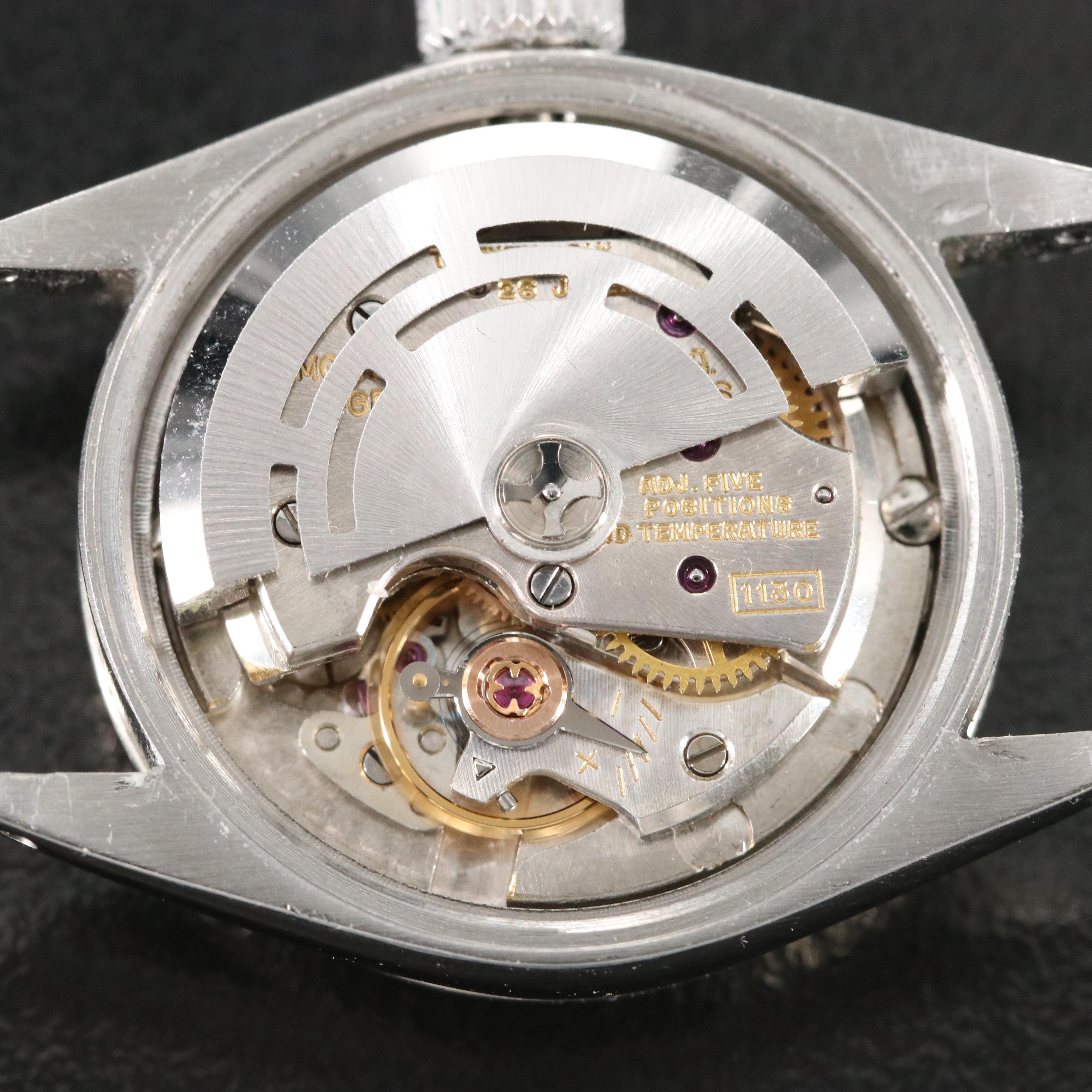 1960 Rolex Custom Mother-of-Pearl, Diamond Dial Datejust Watch