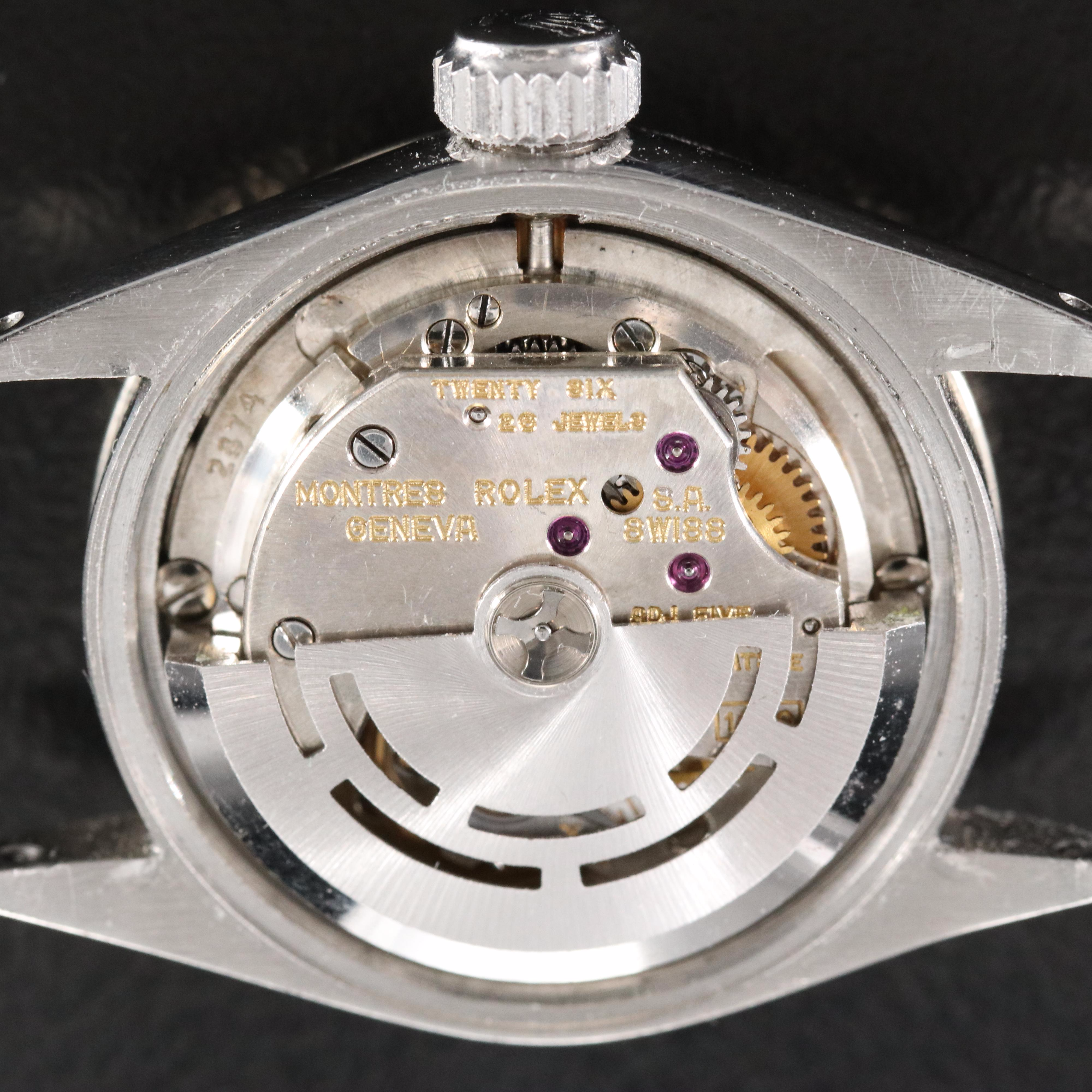 1960 Rolex Custom Mother-of-Pearl, Diamond Dial Datejust Watch