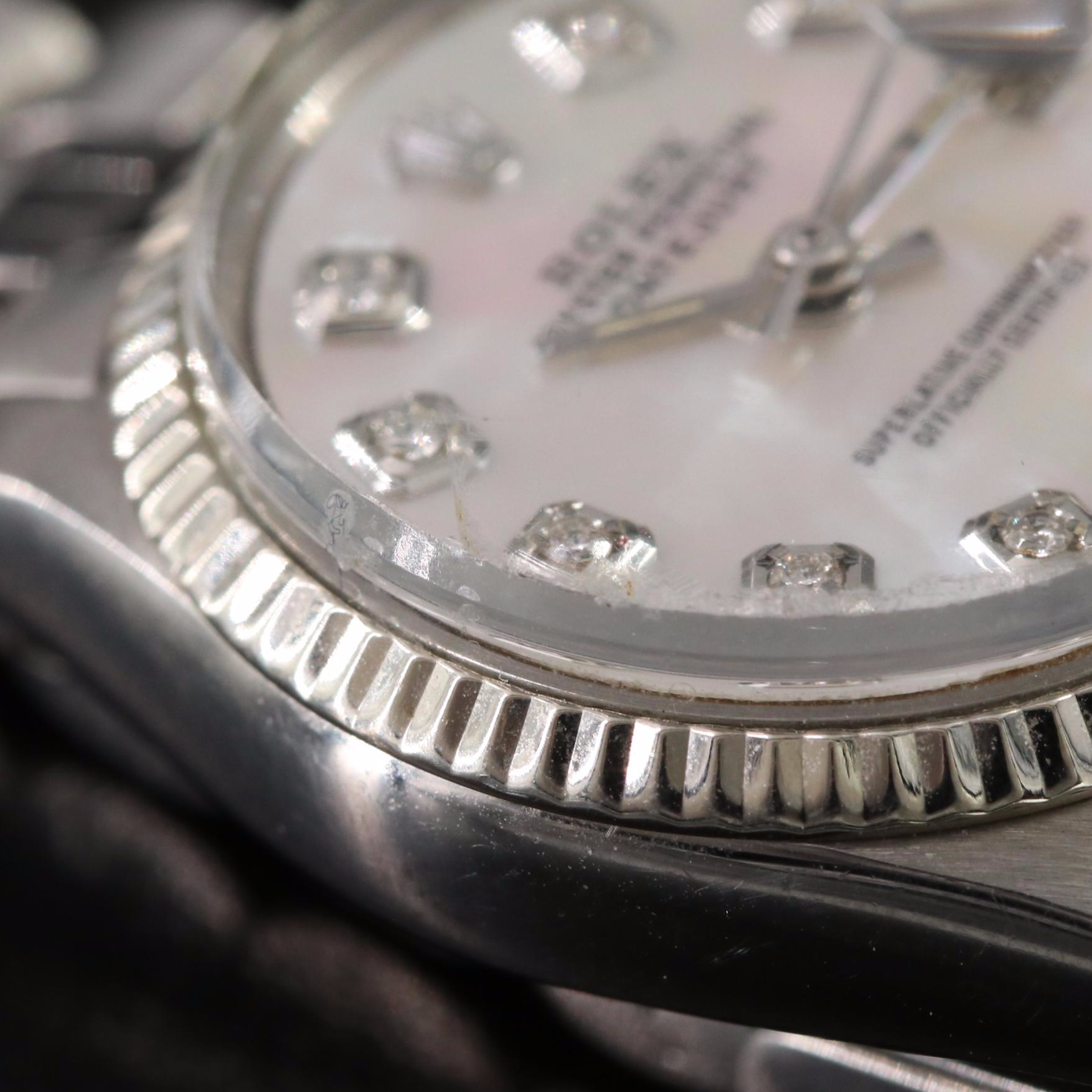 1960 Rolex Custom Mother-of-Pearl, Diamond Dial Datejust Watch