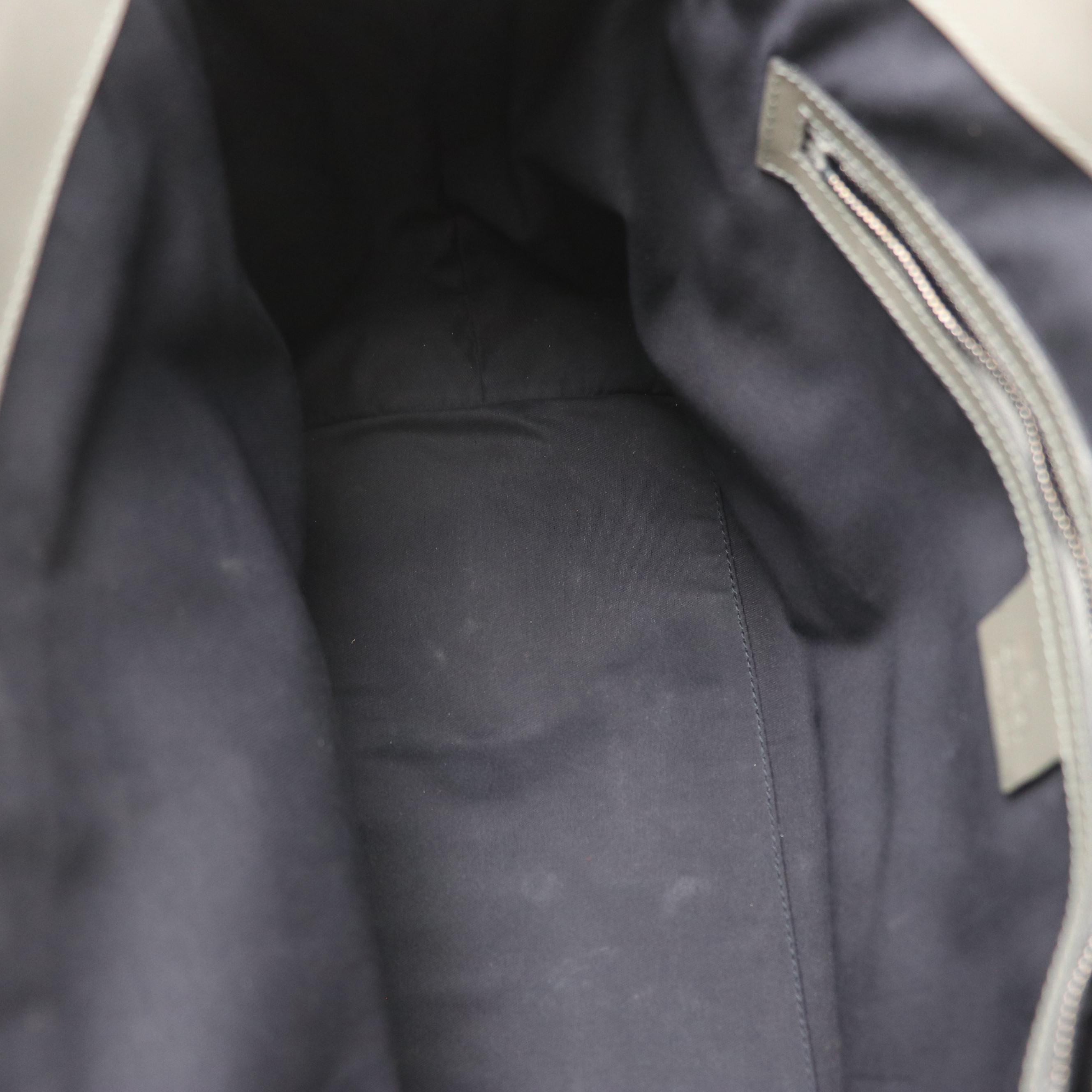 Gucci Large Treasure Boston Bag in Brown Horsebit Embossed Patent Leather