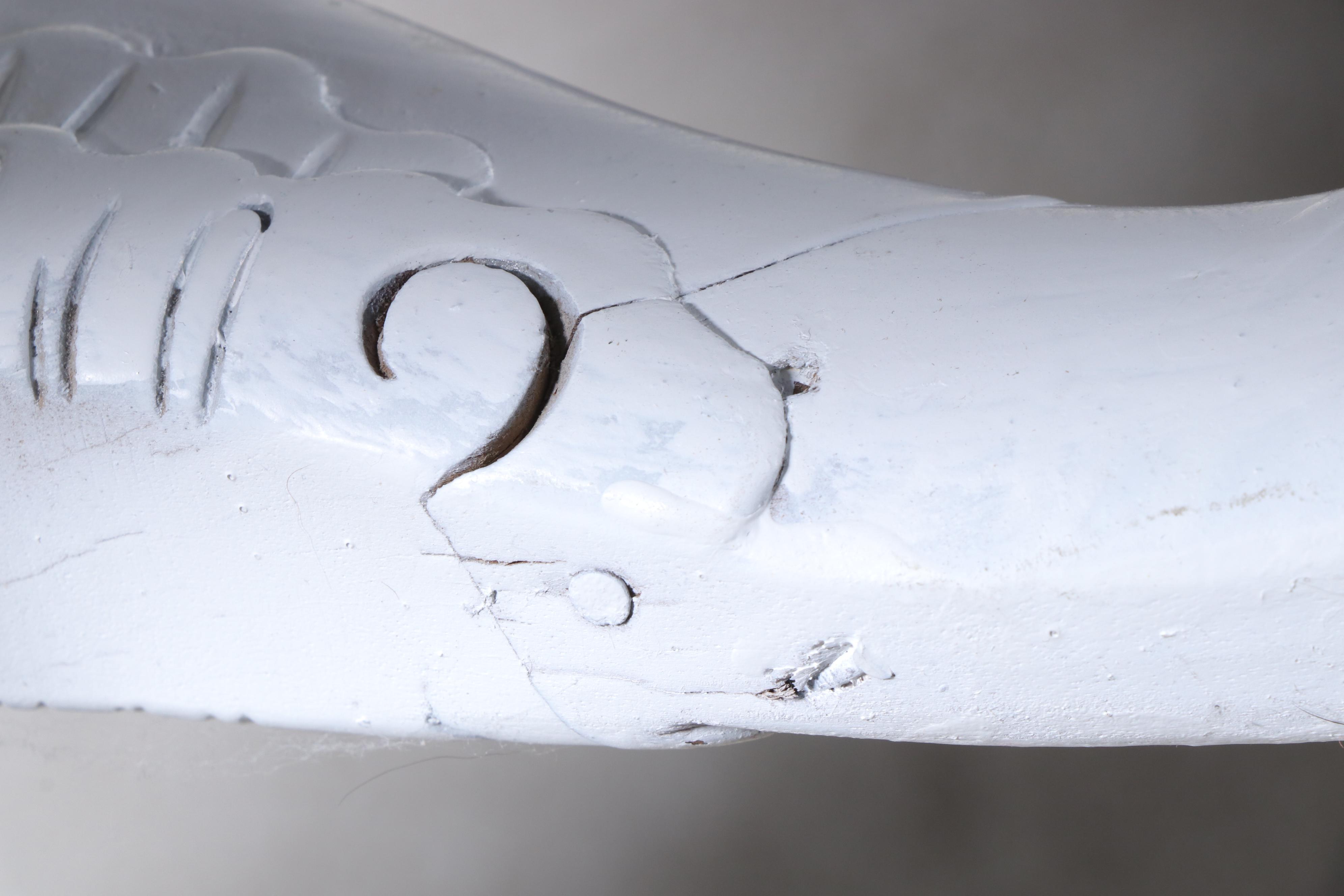 Chippendale Style White-Painted Hall Tree