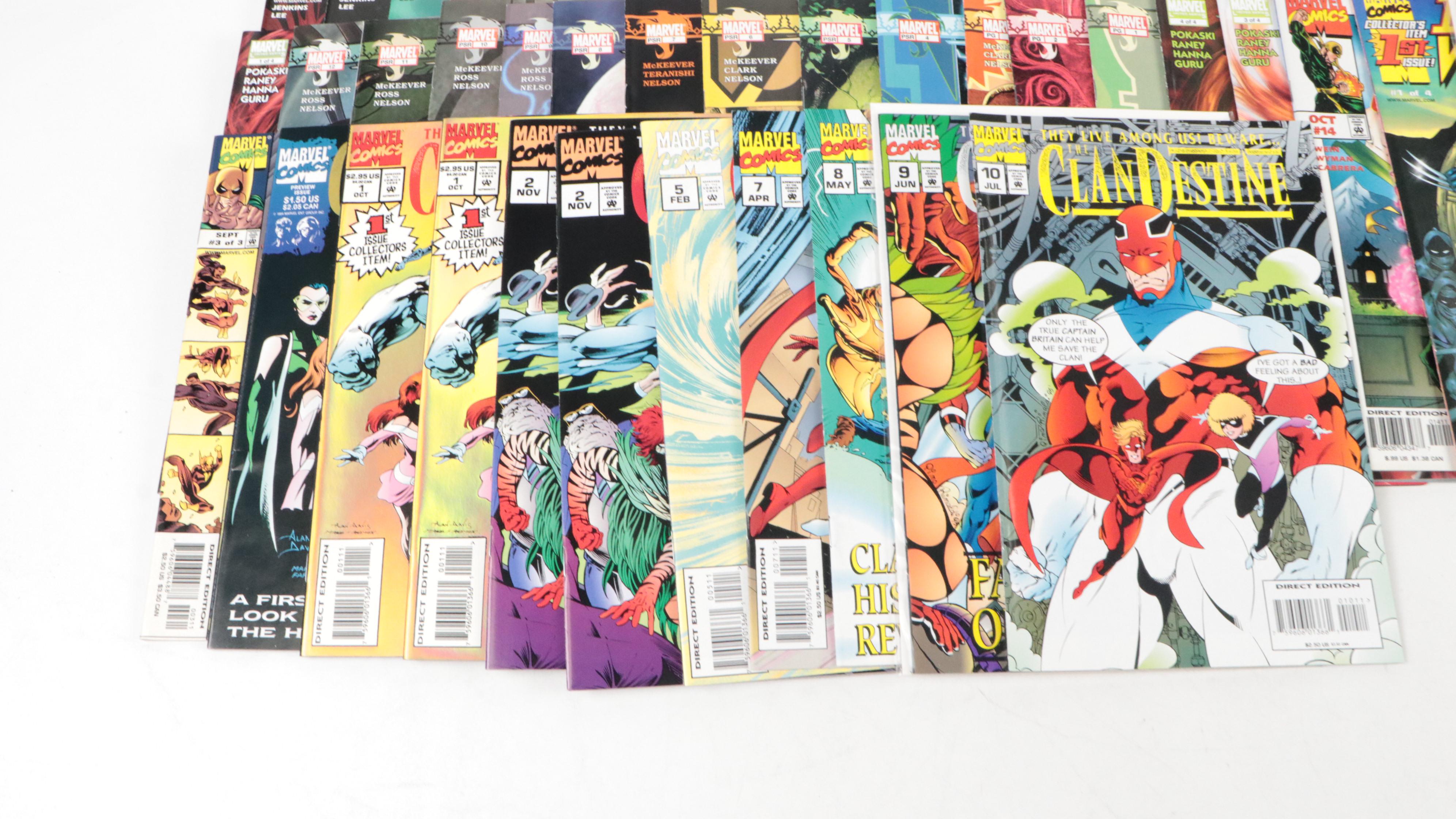 Modern Age Marvel Comic Books Featuring "Iron Fist" and "Inhumans"