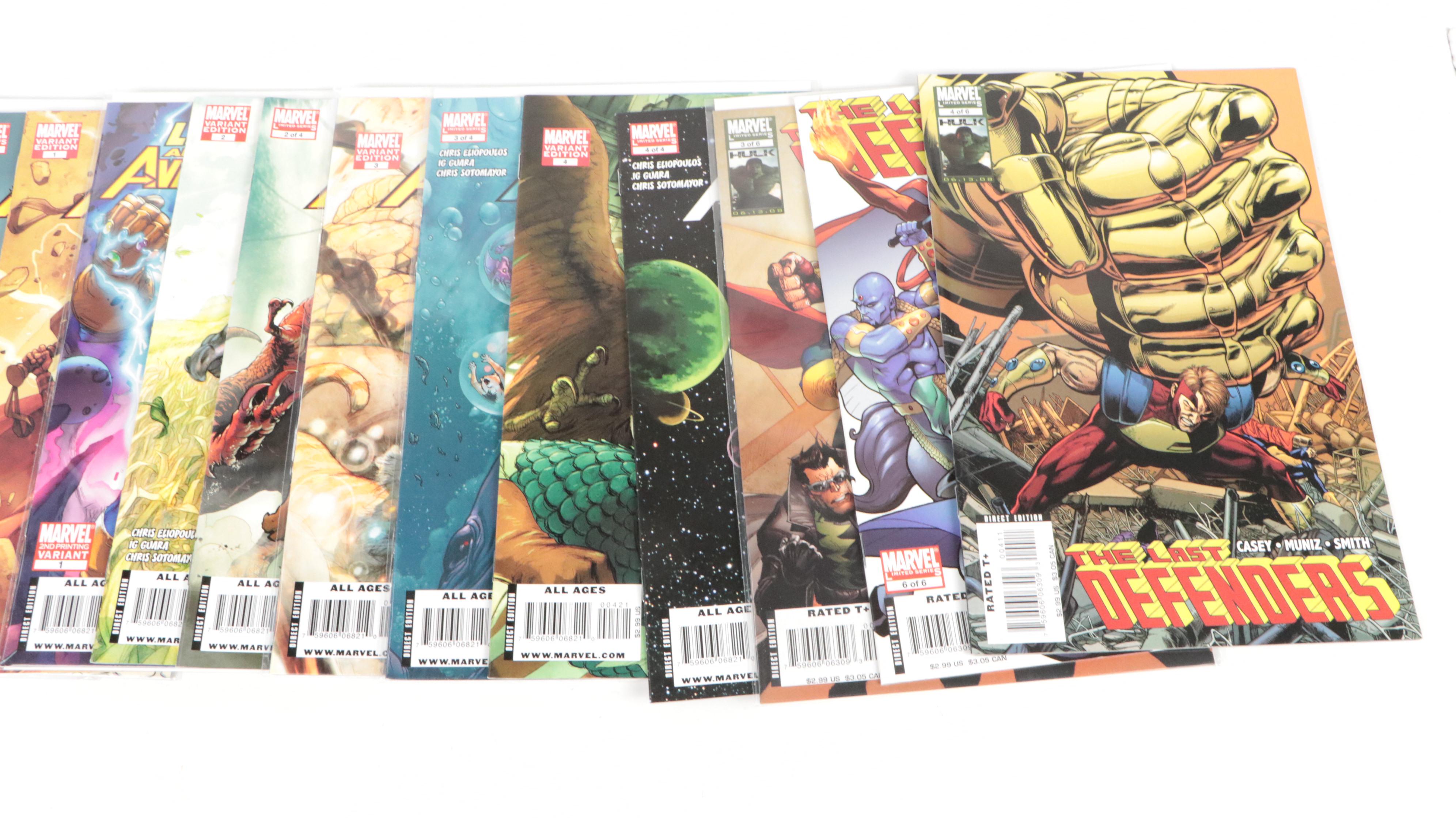 Modern Age Marvel Comic Books Featuring "Iron Fist" and "Inhumans"