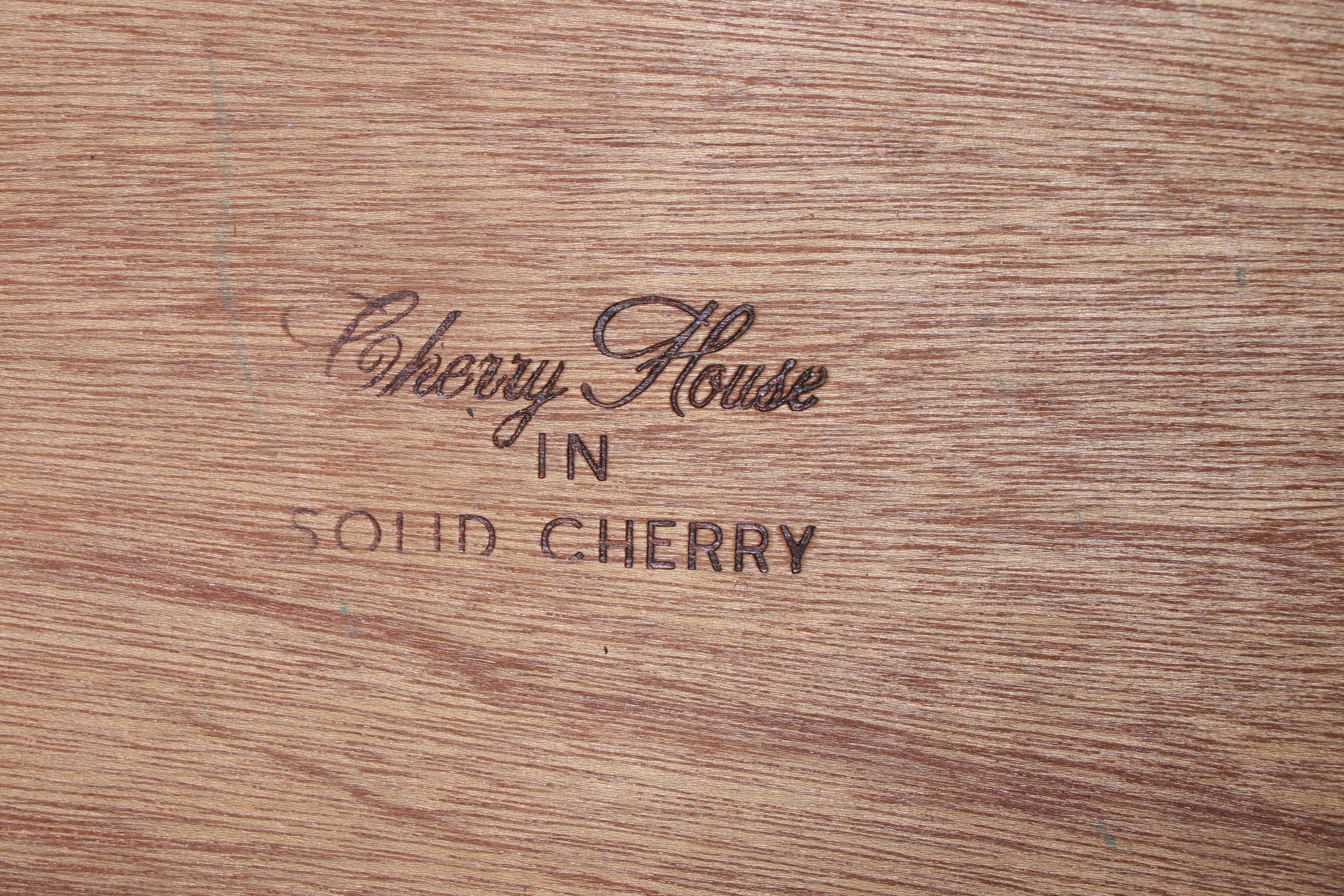 Young-Hinkle "Cherry House" Chippendale Style Cherrywood Nine-Drawer Dresser