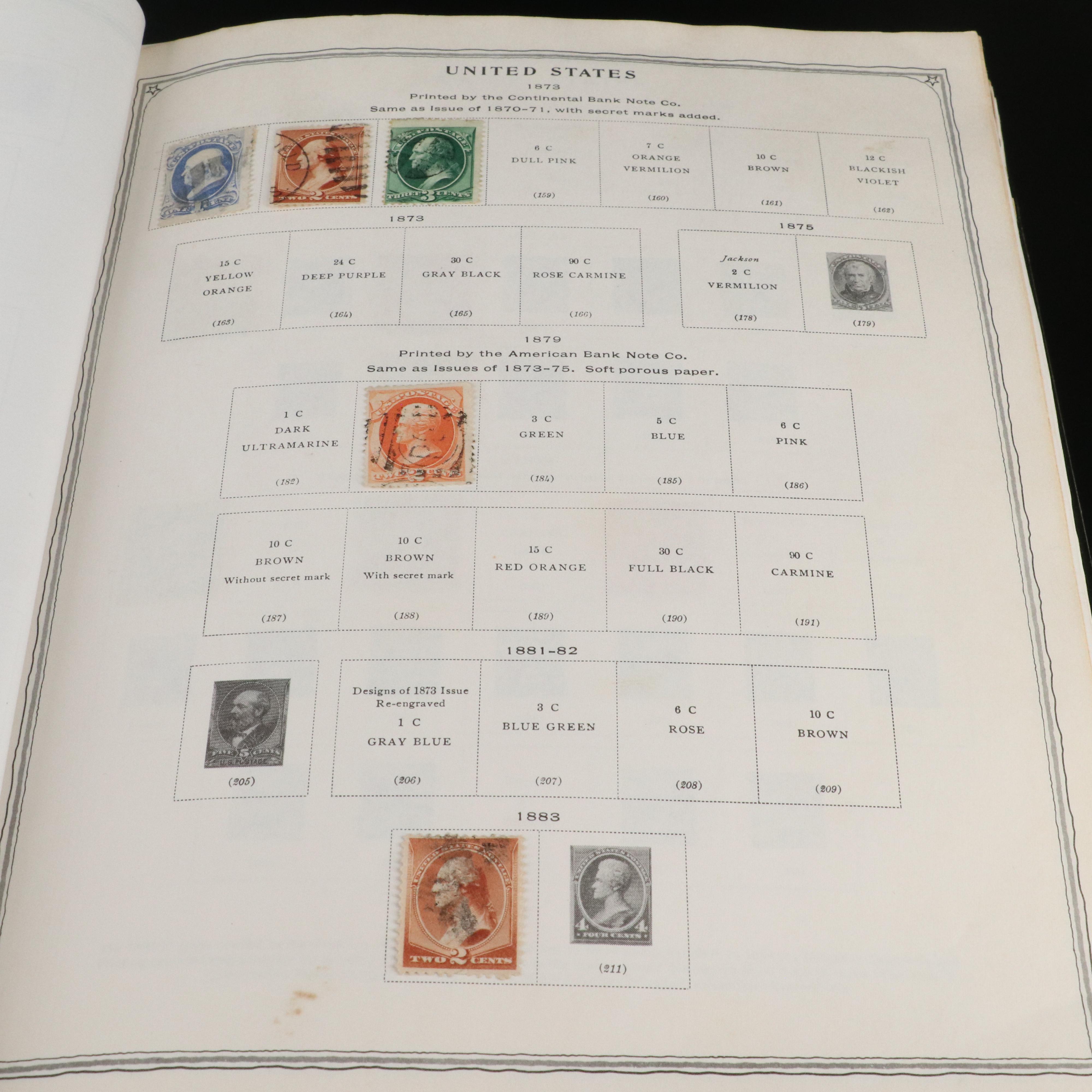 Scott Minuteman United States Postage Stamp Album, 1873 to 1990s