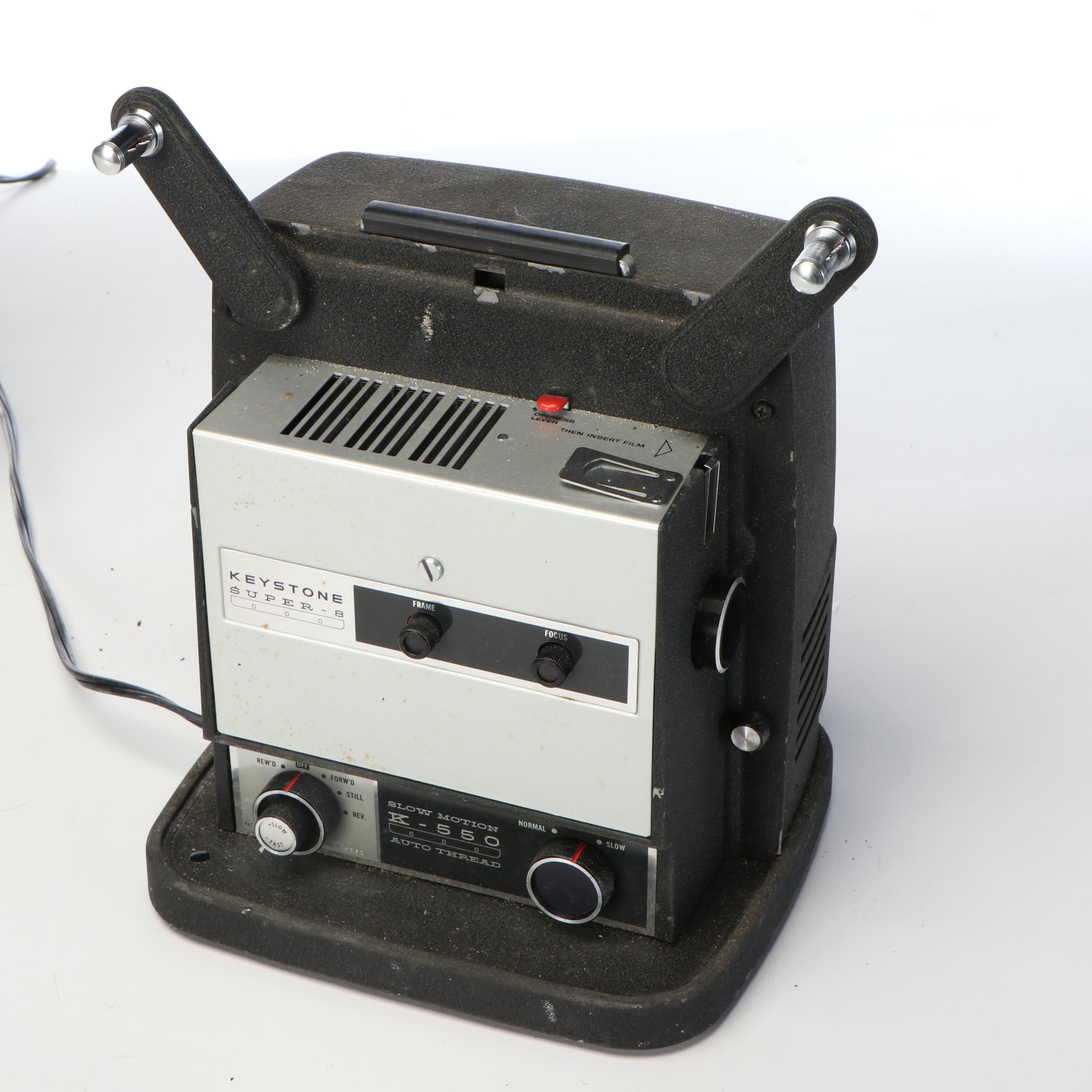 Keystone K-550 Super-8 with Kodak Kodascope Eight 70A Projector