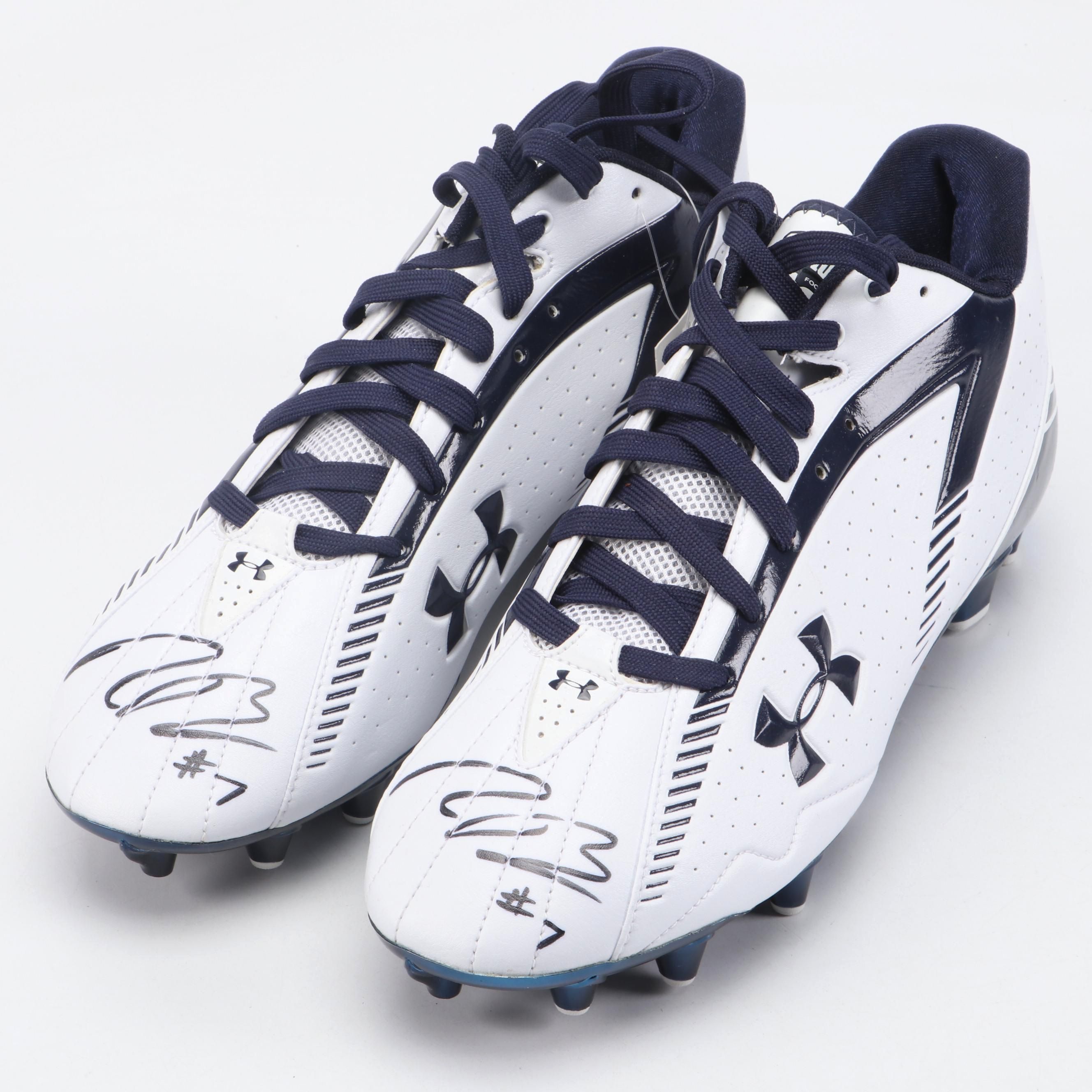 Rhett Bomar Player Issued and Signed Senior Bowl Under Armour Cleats