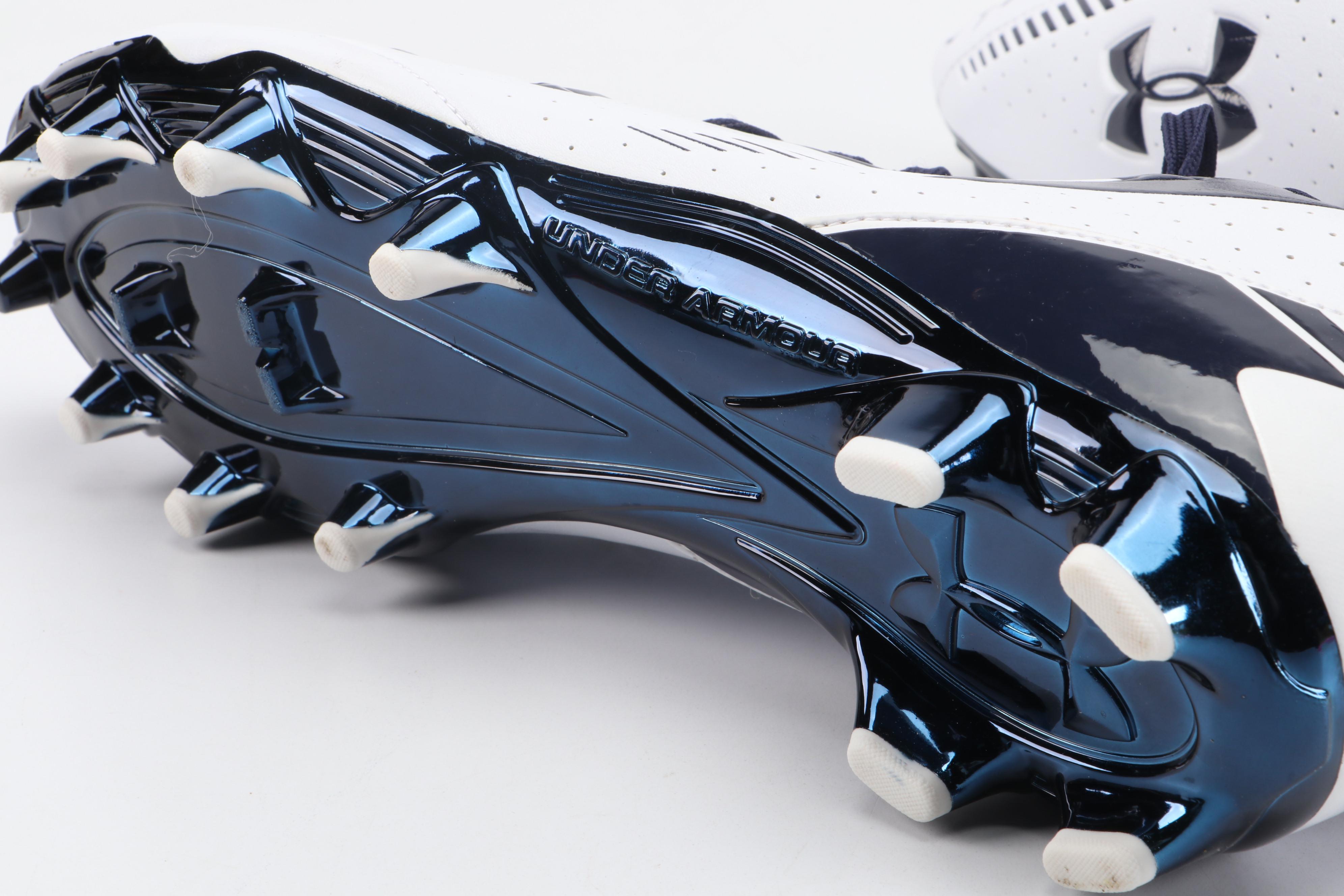 Rhett Bomar Player Issued and Signed Senior Bowl Under Armour Cleats