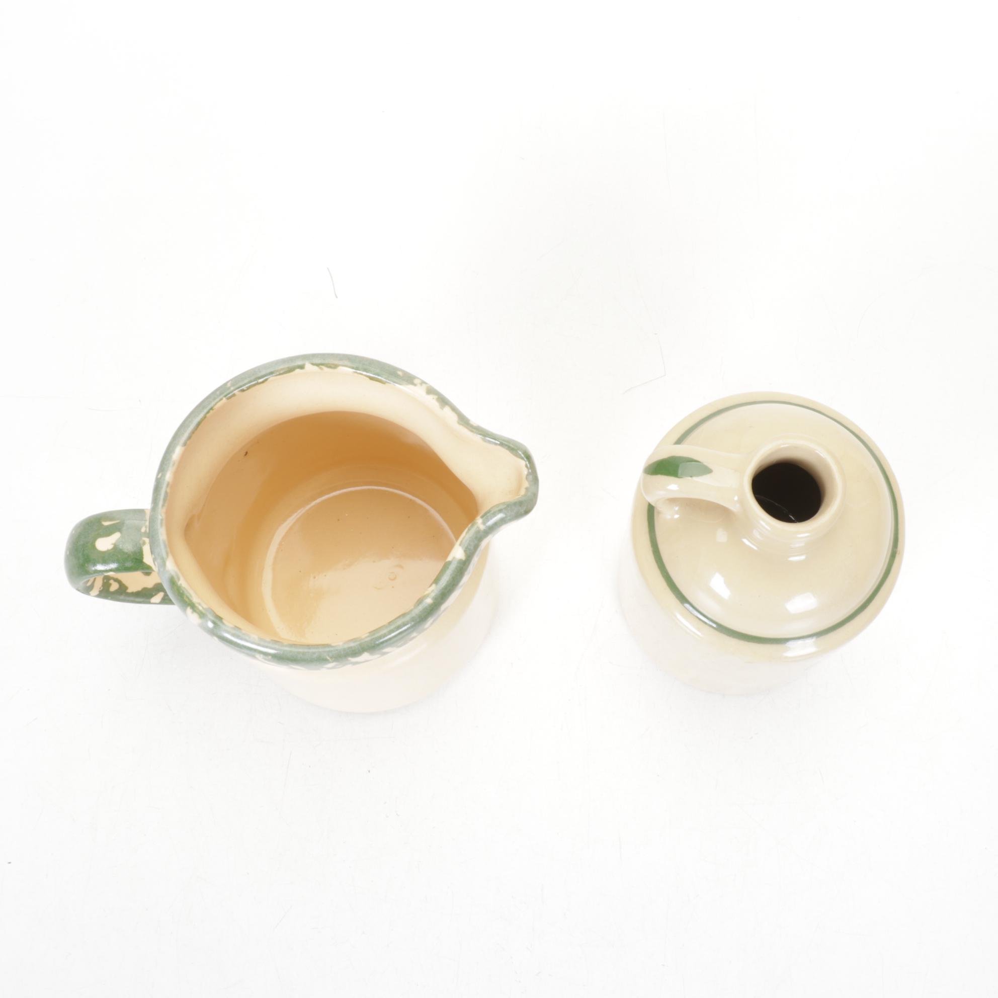 Roseville Alpine Pottery "Tree" Set Features Pitcher, Bowl, Jug and More