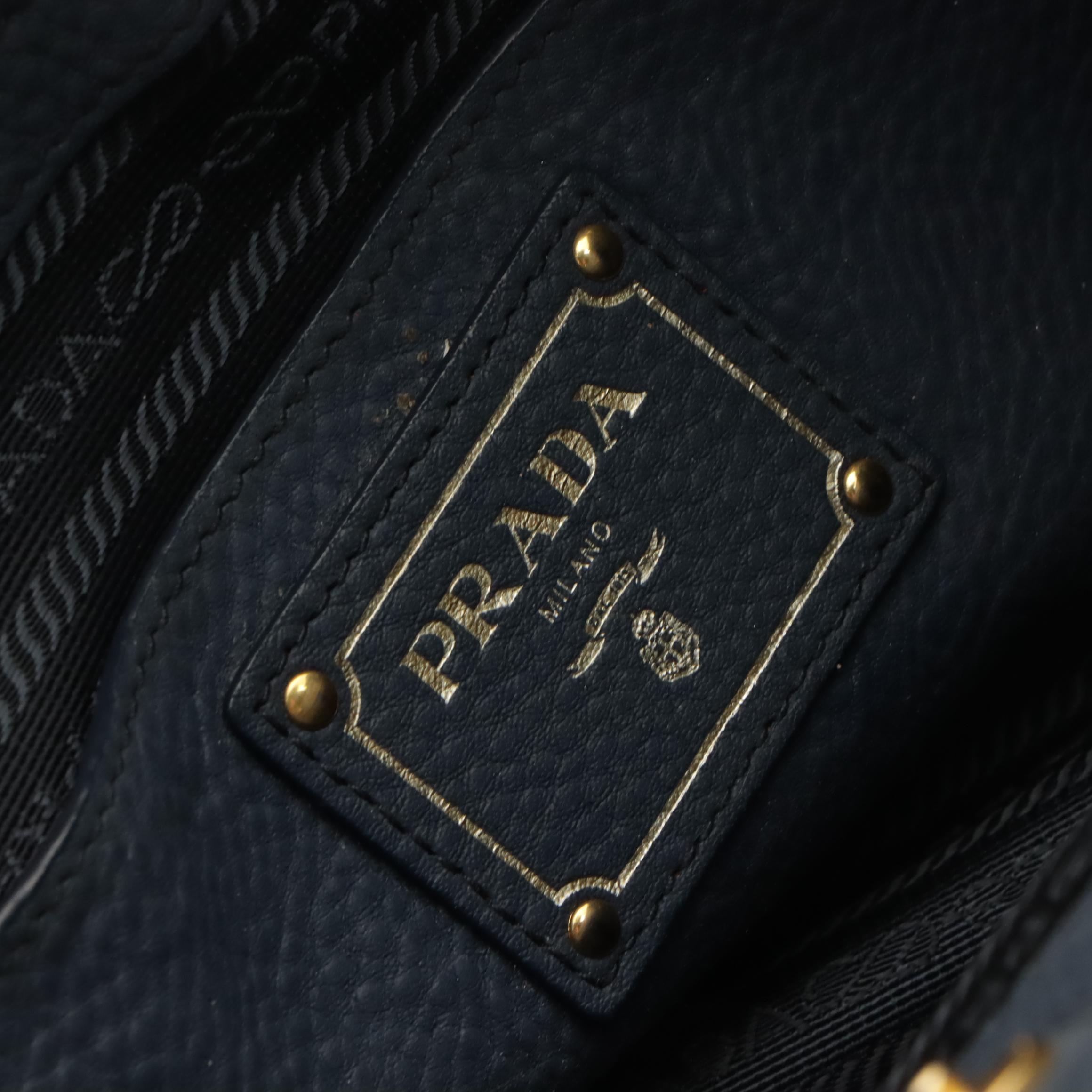 Prada Vitello Daino Leather Double-Zip Tote Bag