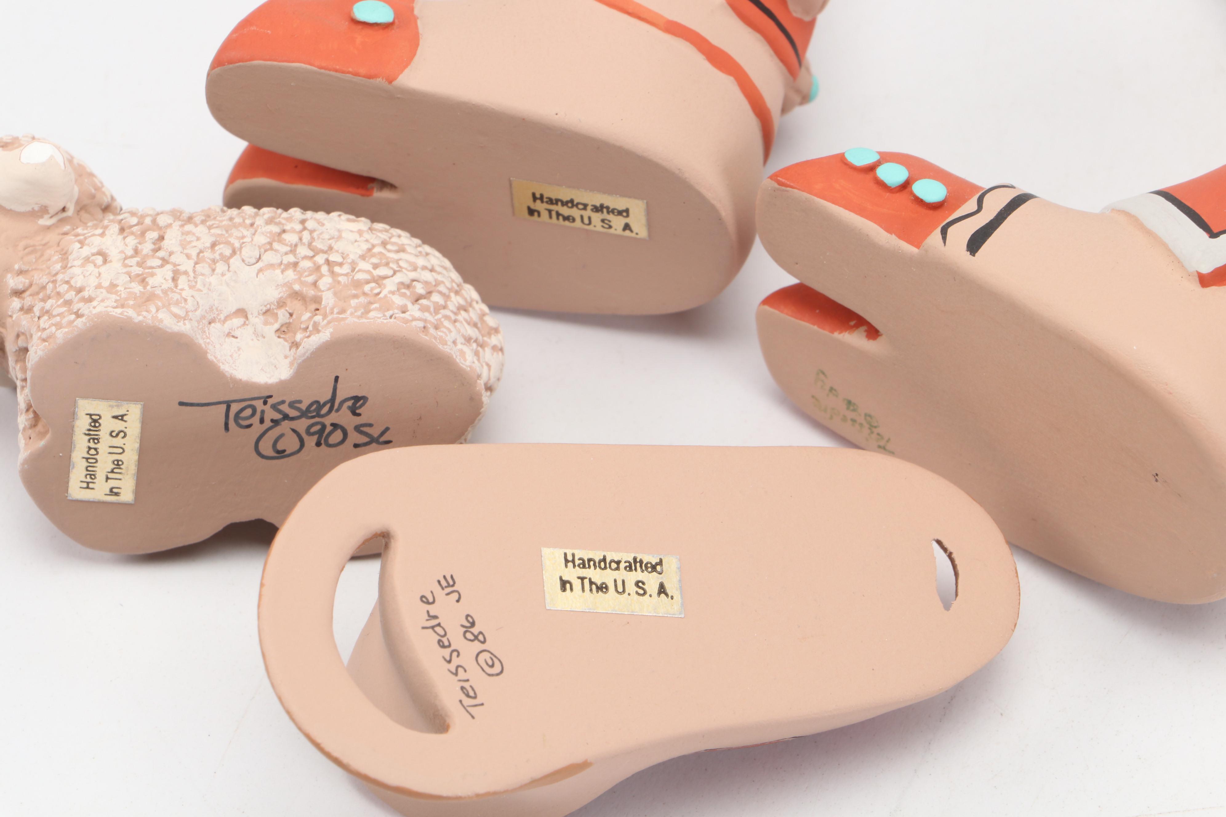 Cleo Teissedre Navajo Storyteller Pottery Nativity