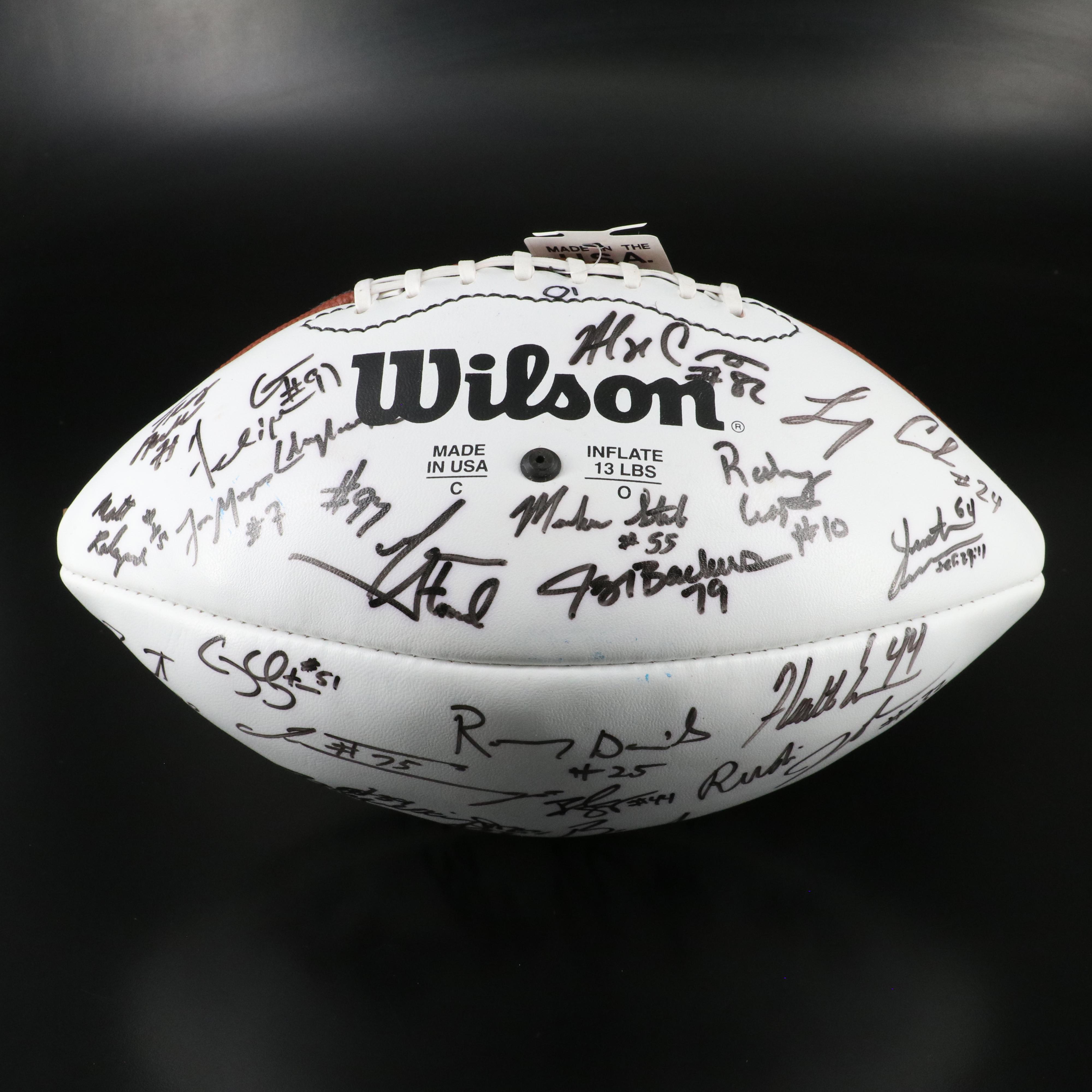 2001, 2002, and 2003 Signed NFL Draft Class Footballs with James Harrison & More