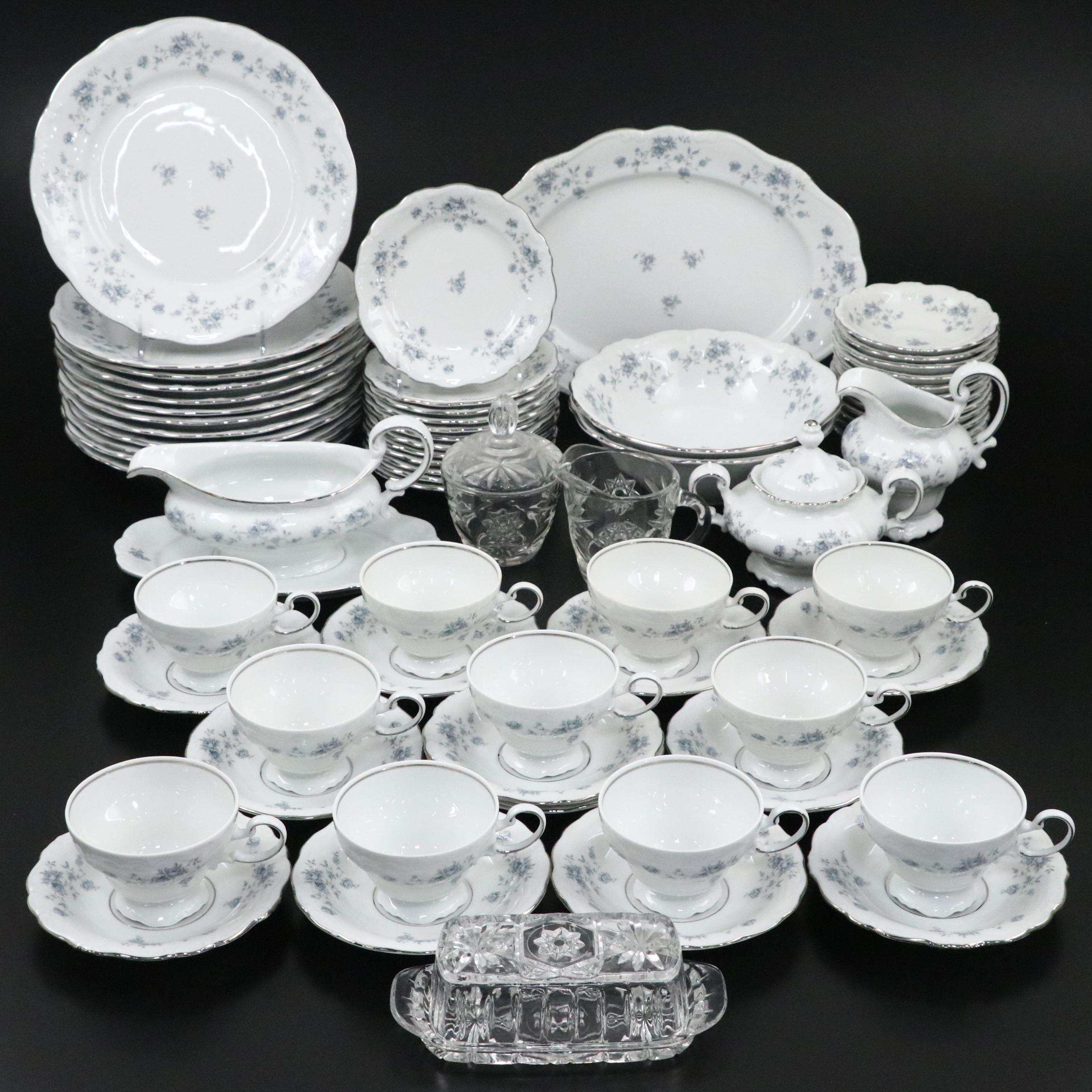 Johann Haviland "Blue Garland" Porcelain Tea and Dinnerware