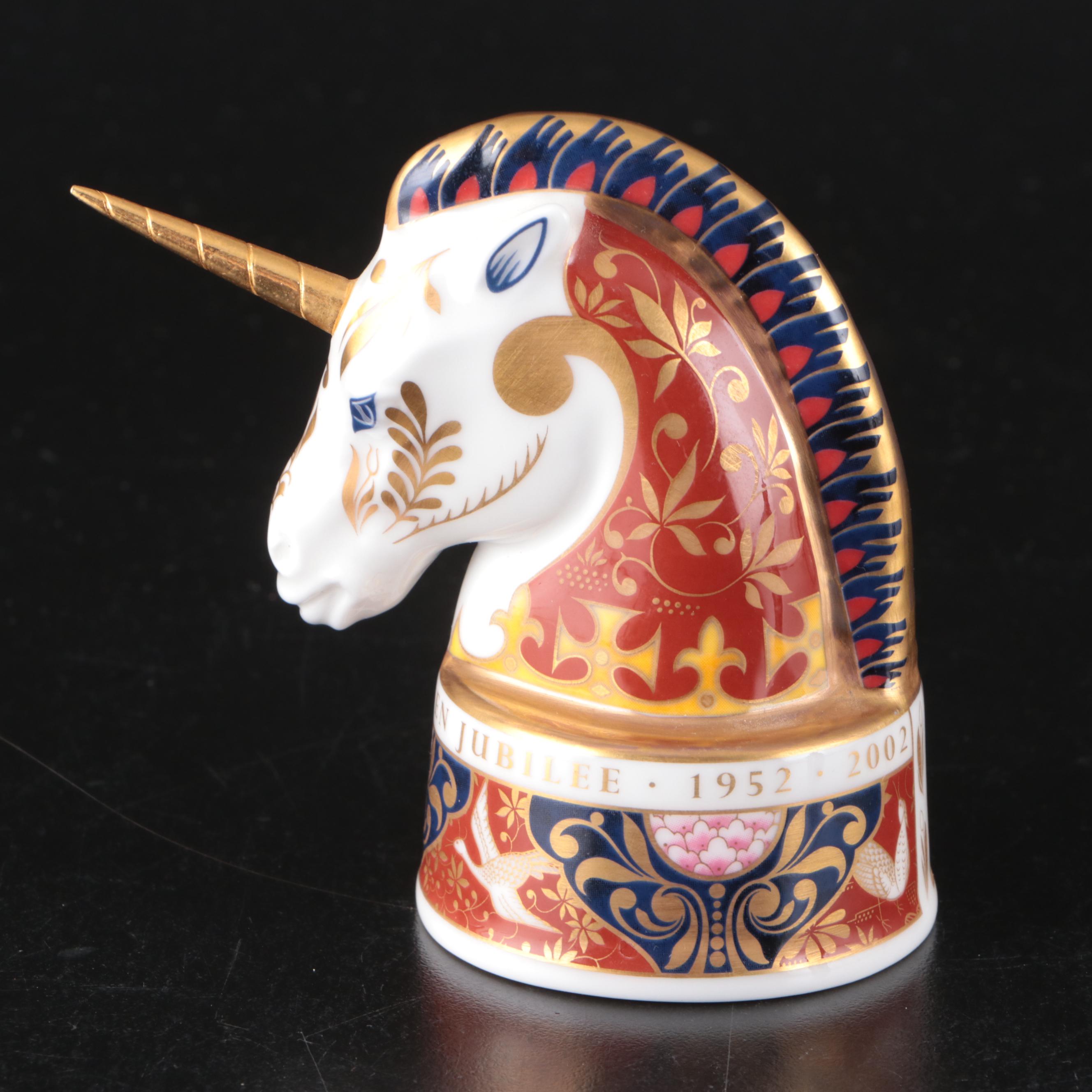 Royal Worcester Limited Edition "Candle Snuffers" Porcelain Lion with More