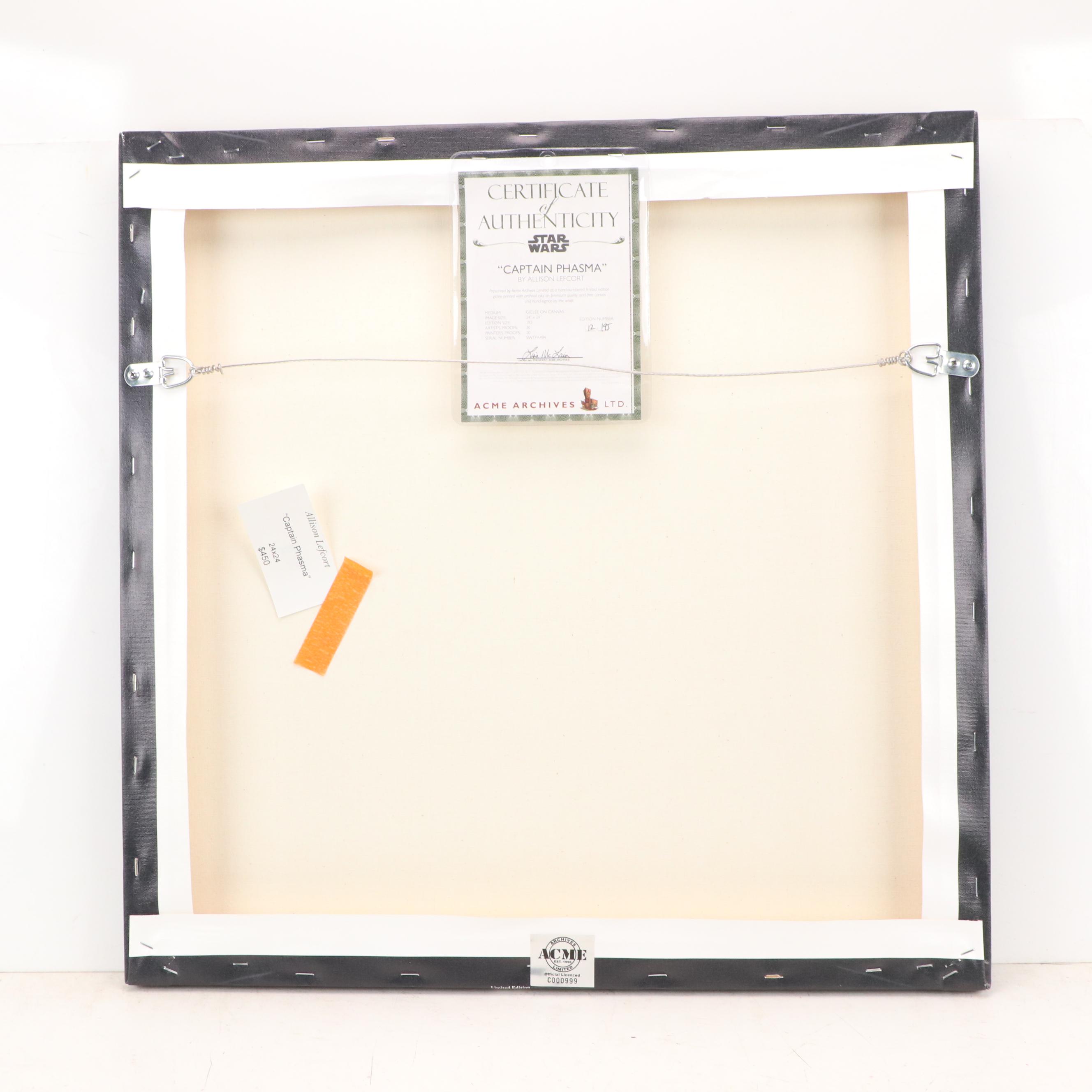 Allison Lefcort Star Wars Giclée "Captain Phasma," 21st Century