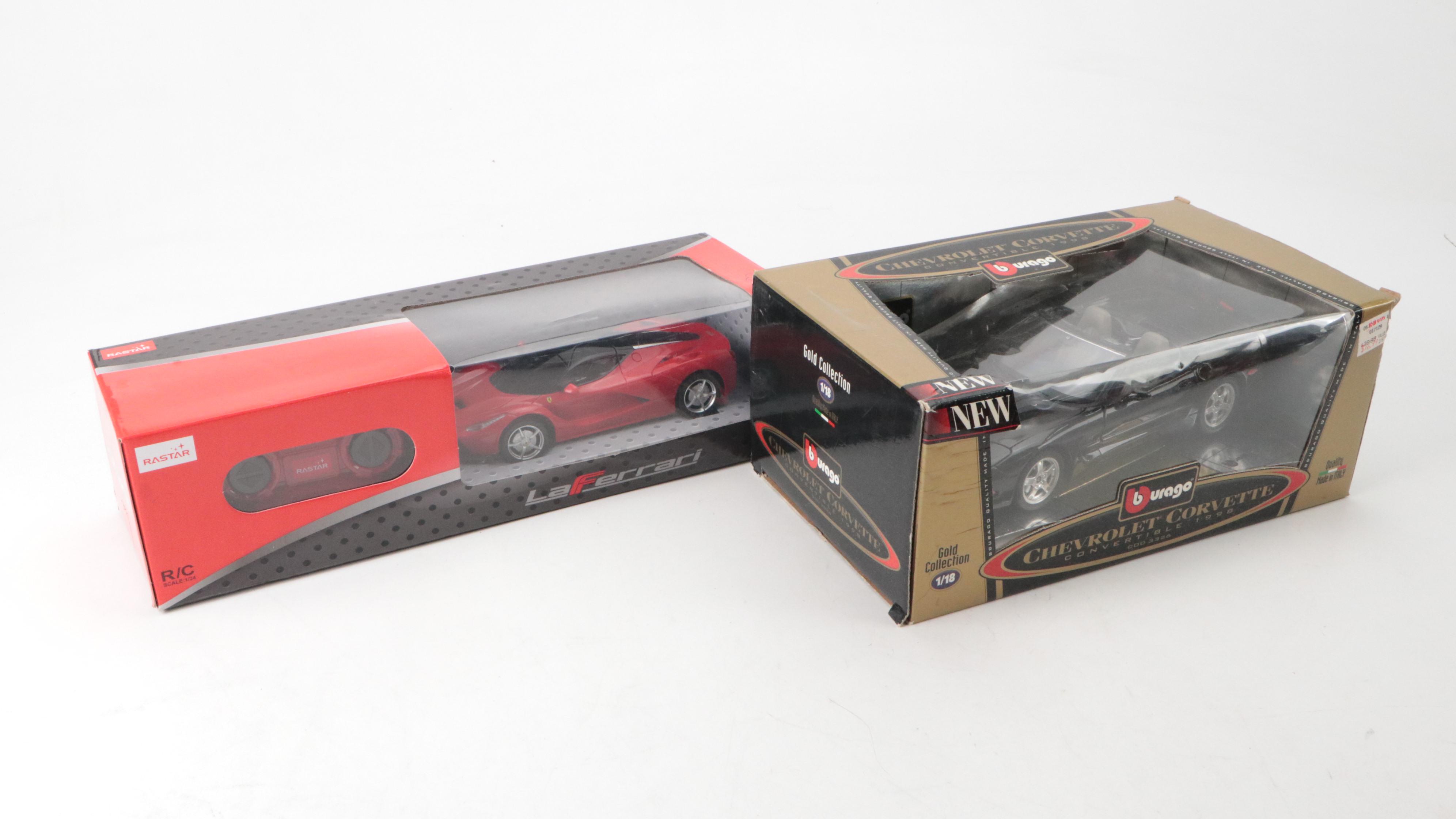TCR Bonneville Classic Slot Car Set with RC Ferrari and Model Cars