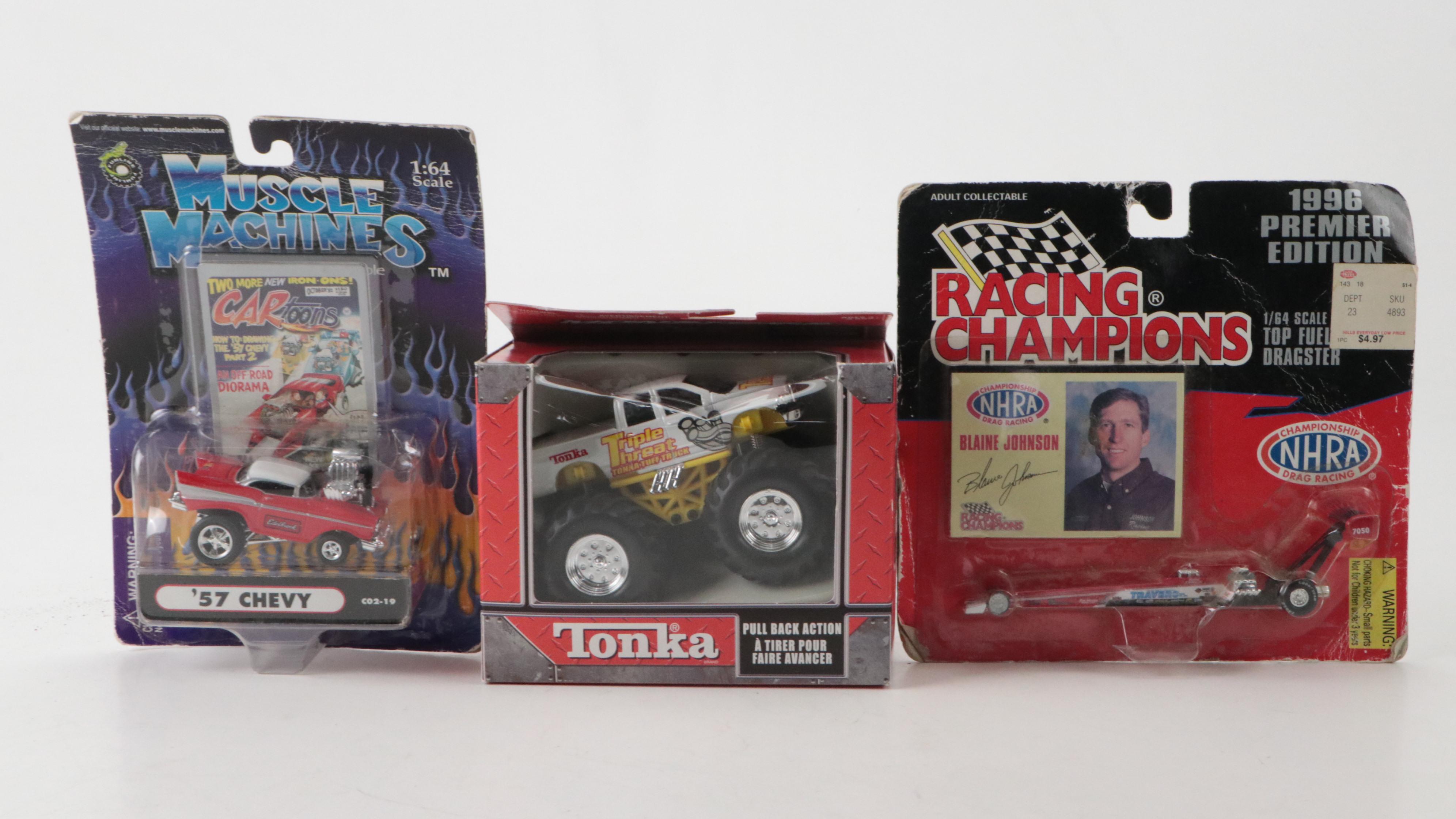 TCR Bonneville Classic Slot Car Set with RC Ferrari and Model Cars