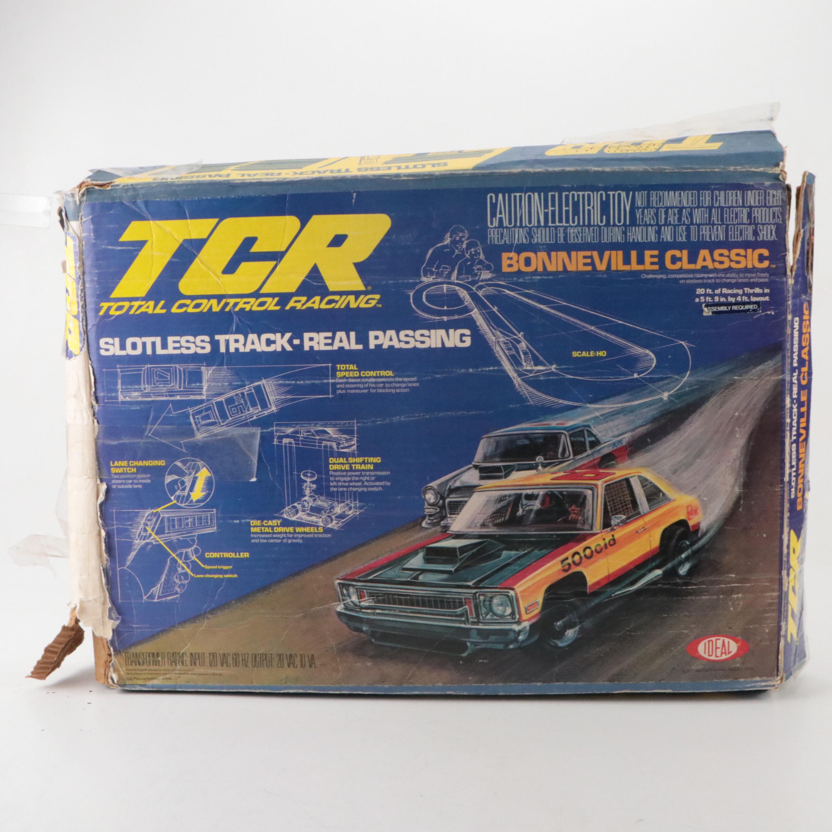 TCR Bonneville Classic Slot Car Set with RC Ferrari and Model Cars