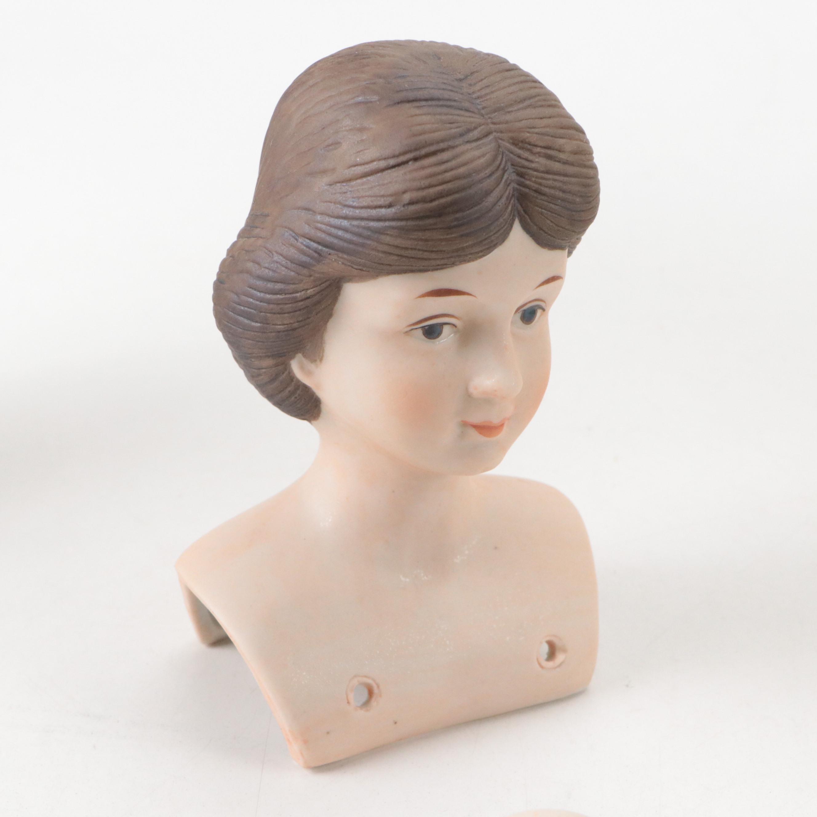 TDI Co. "Florence Nightingale" and Yield House "Jenny Lind" Porcelain Doll Parts