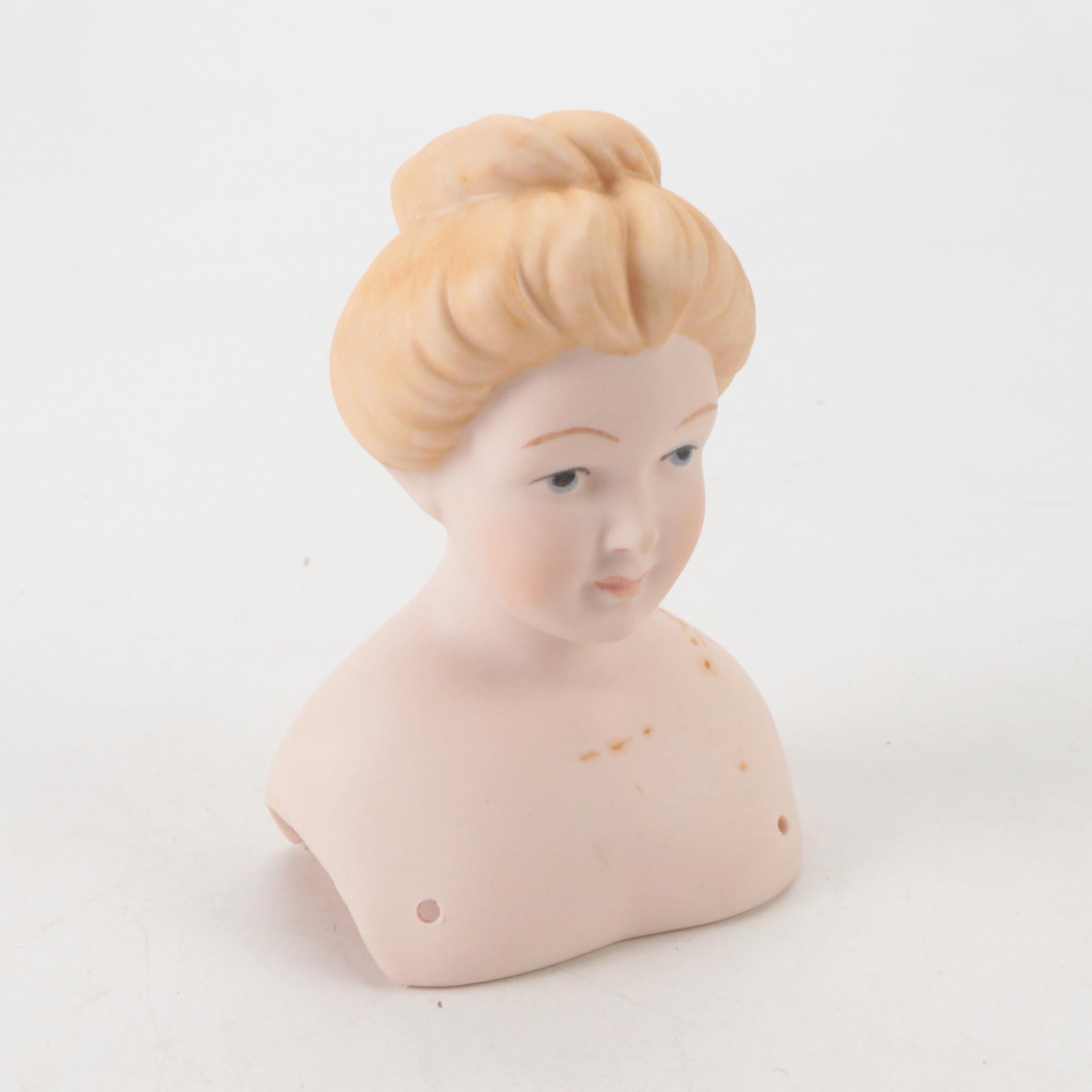 TDI Co. "Florence Nightingale" and Yield House "Jenny Lind" Porcelain Doll Parts