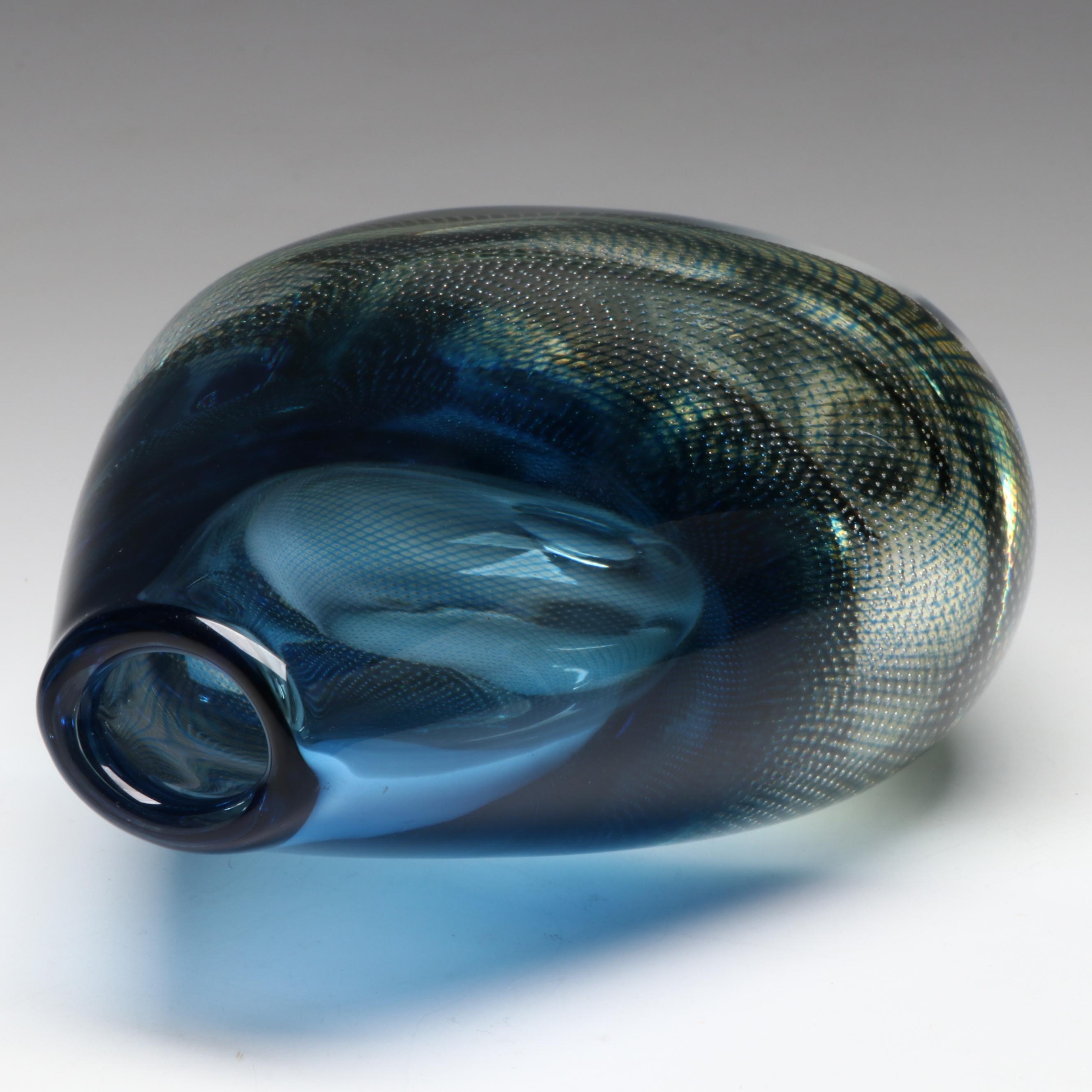 Sven Palmqvist for Orrefors "Kraka" Glass Vase, Mid-20th Century