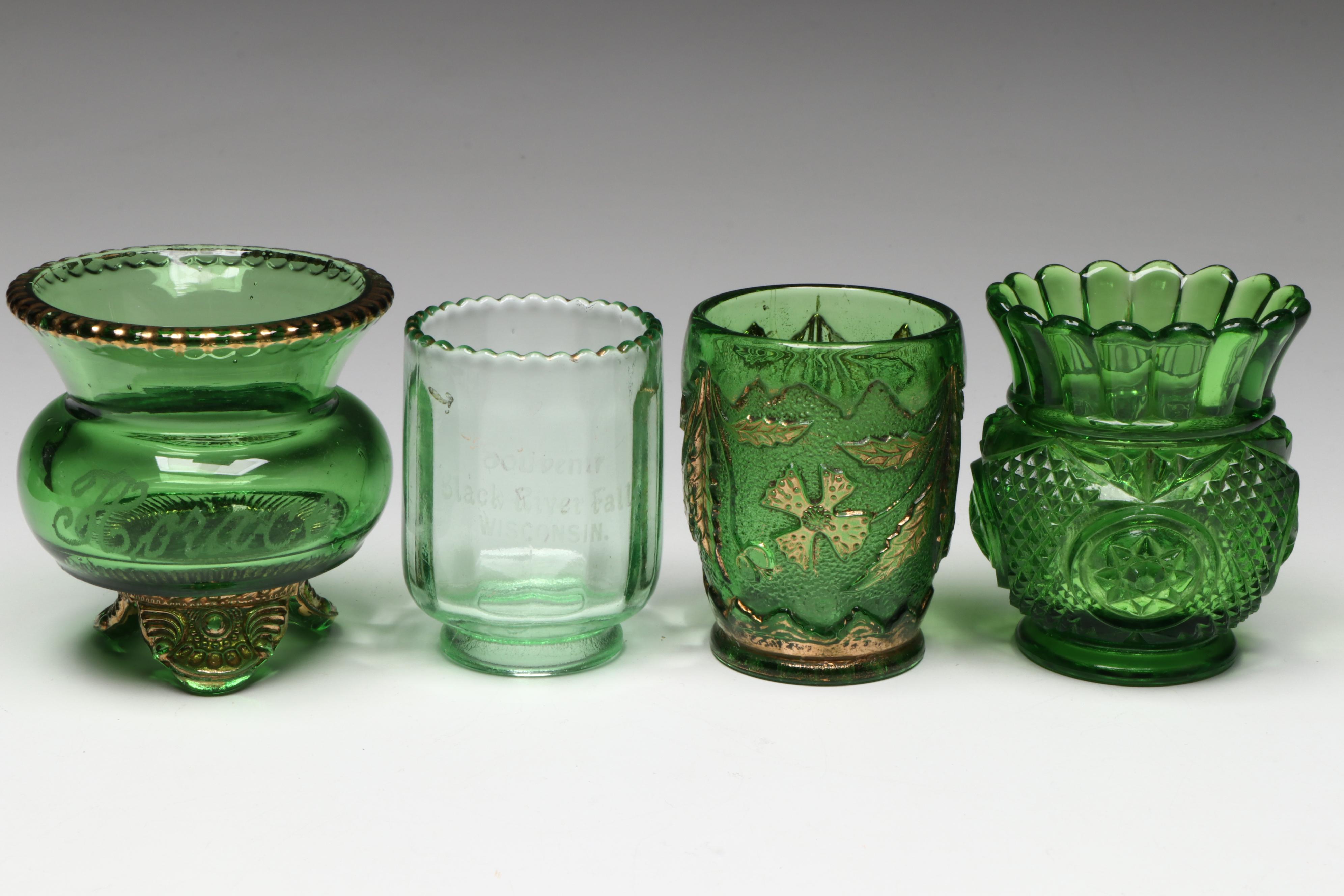 Fostoria "American Lady Amethyst" Glass Champagne Coupes with More Décor