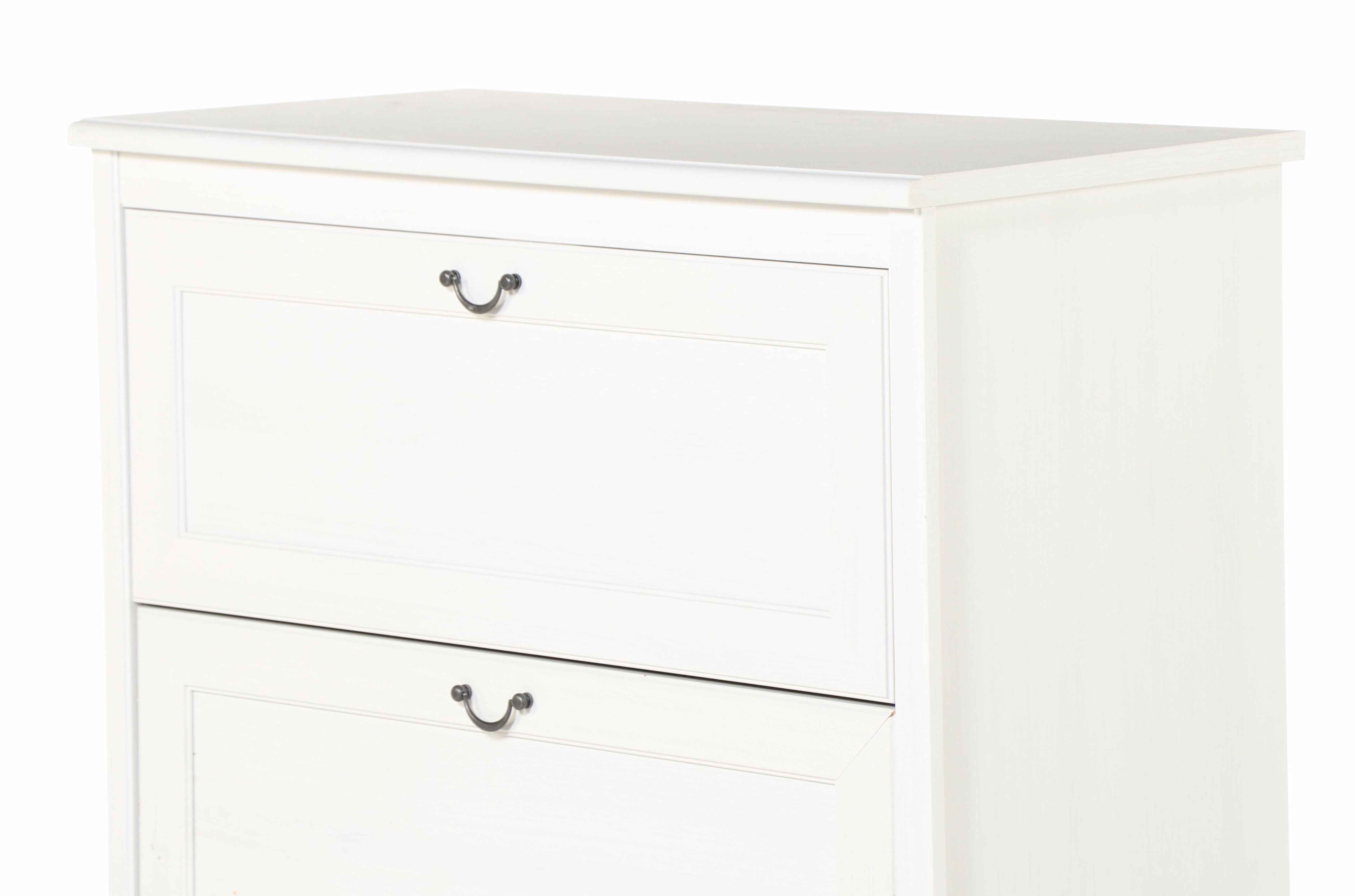 IKEA "Aspelund" White Painted Wood Four-Drawer Chest