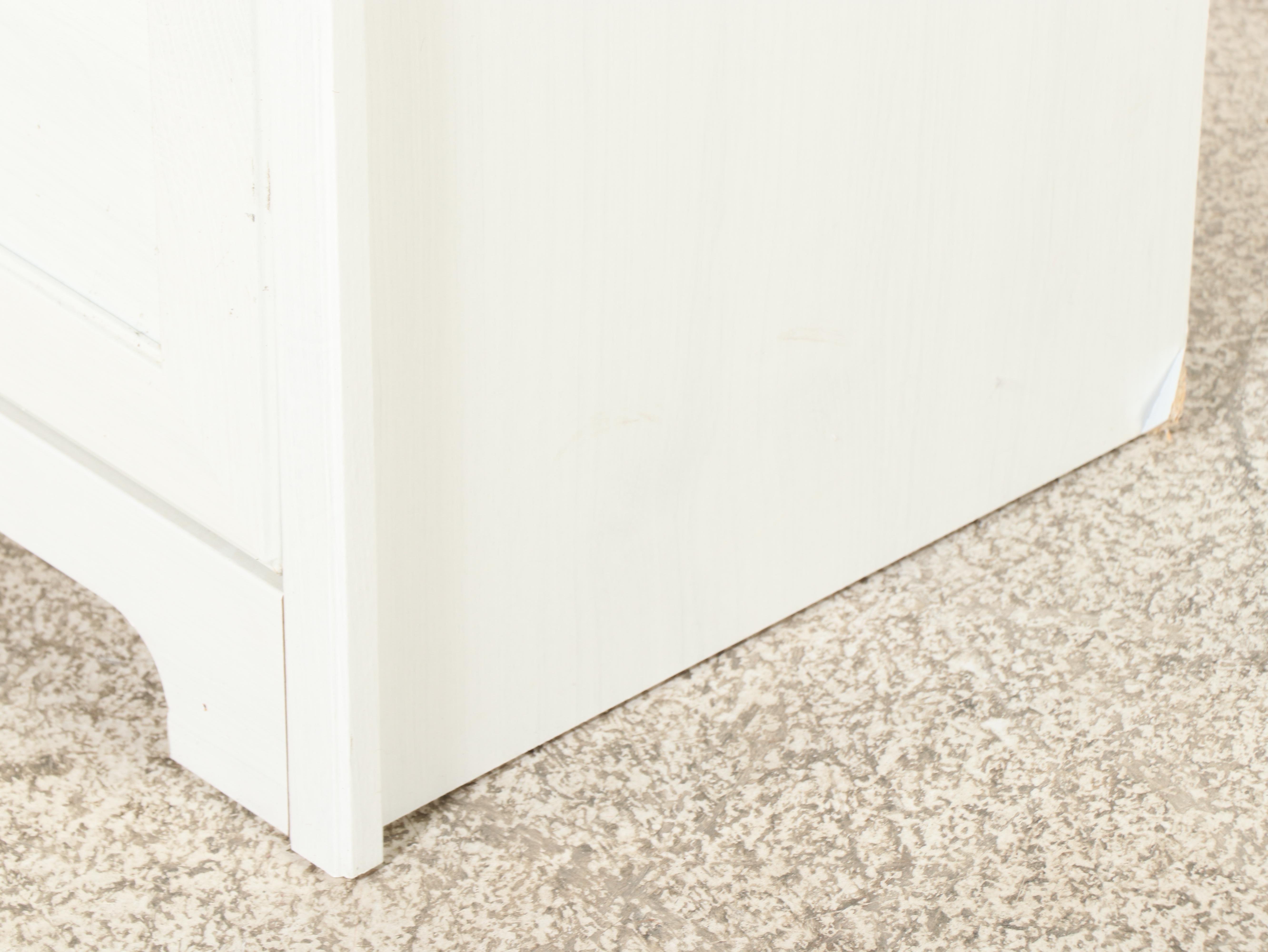 IKEA "Aspelund" White Painted Wood Four-Drawer Chest