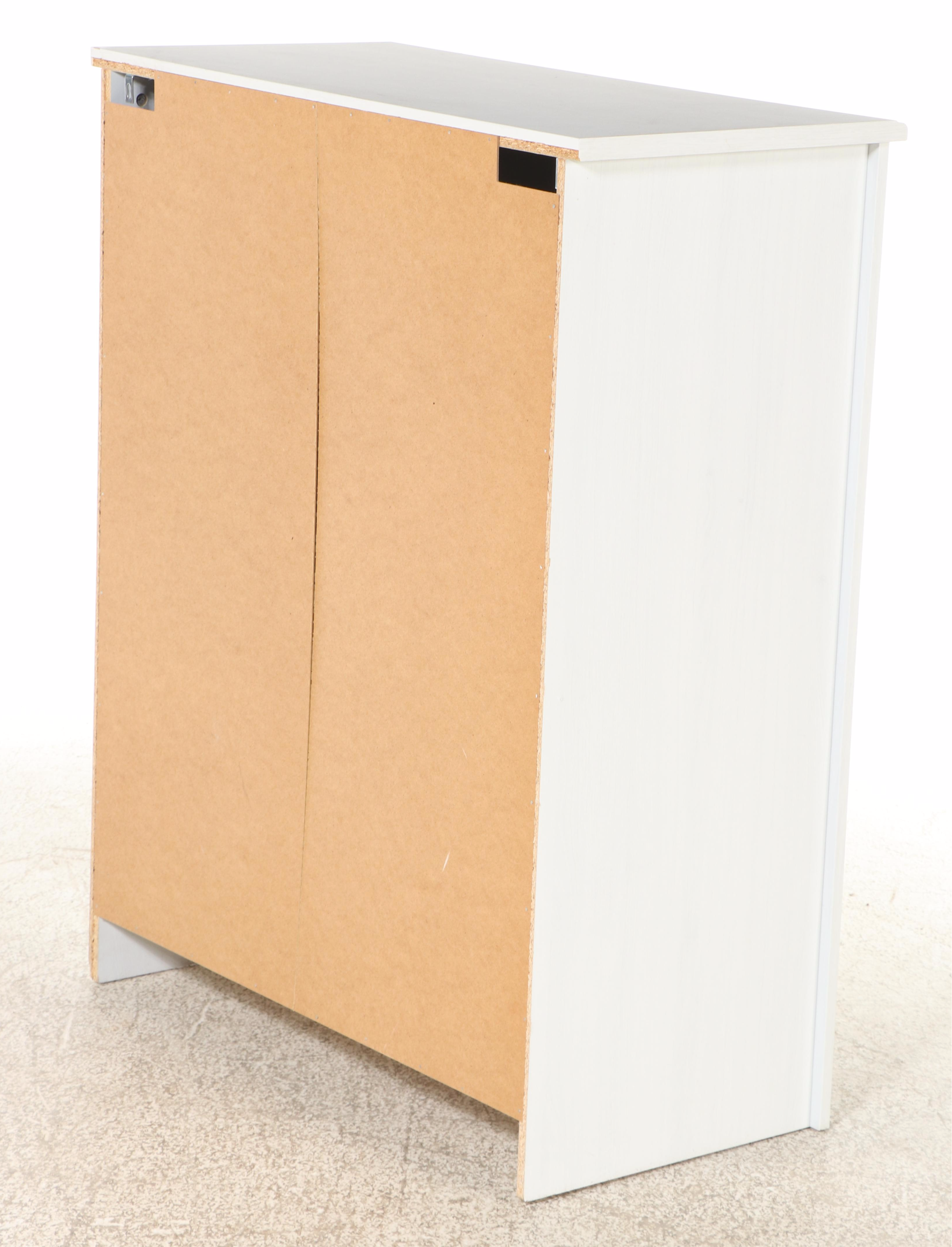 IKEA "Aspelund" White Painted Wood Four-Drawer Chest